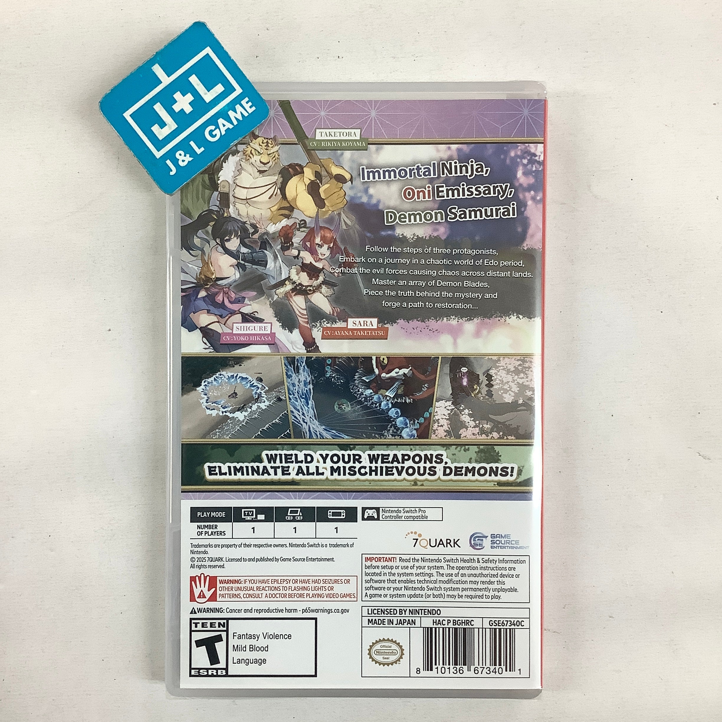 Yasha: Legends of the Demon Blade - (NSW) Nintendo Switch Video Games Game Source Entertainment