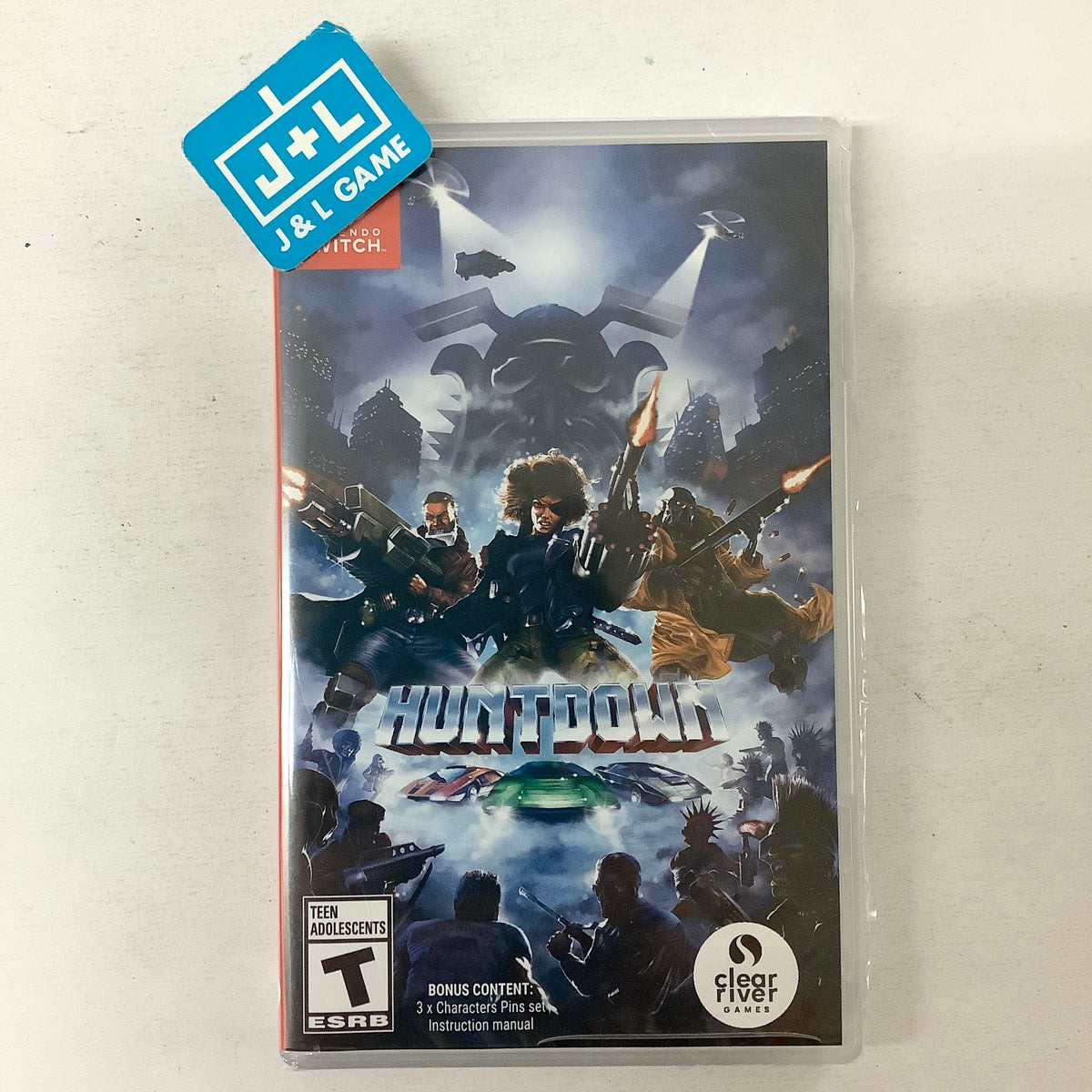 Jeu Huntdown Switch USA - Neuf Sous Film - Version Multilingue (EN/FR/ES) - Action