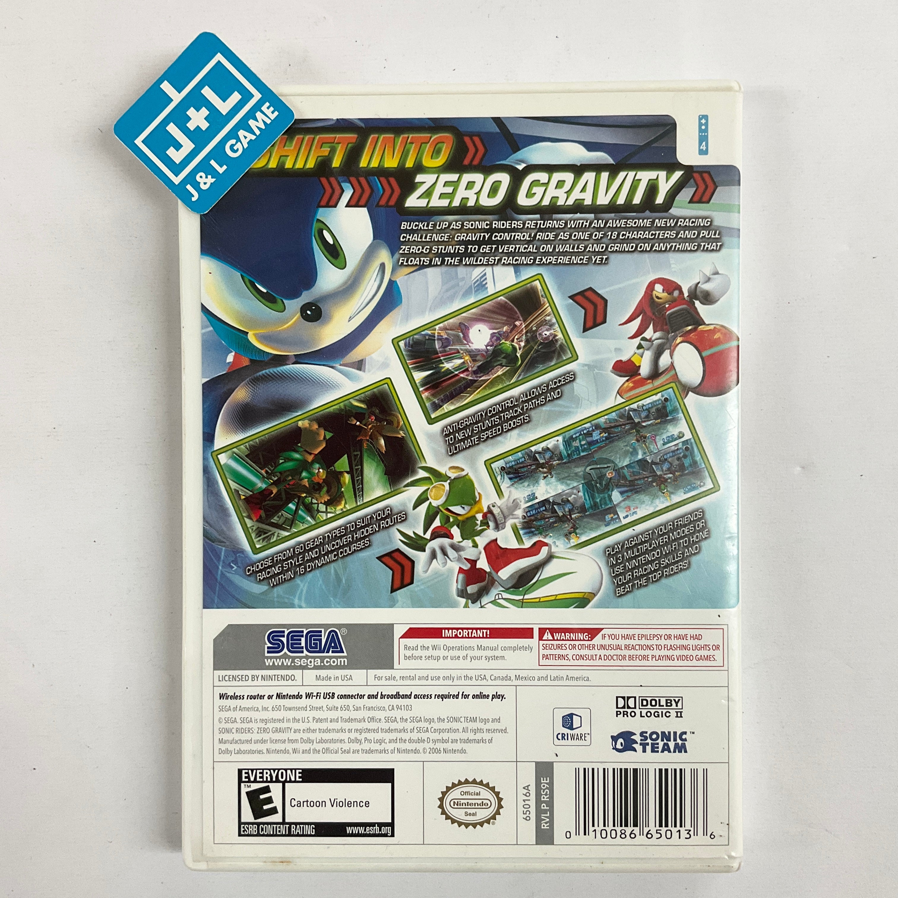 Sonic Riders: Zero Gravity - Nintendo Wii [Pre-Owned] Video Games Sega   