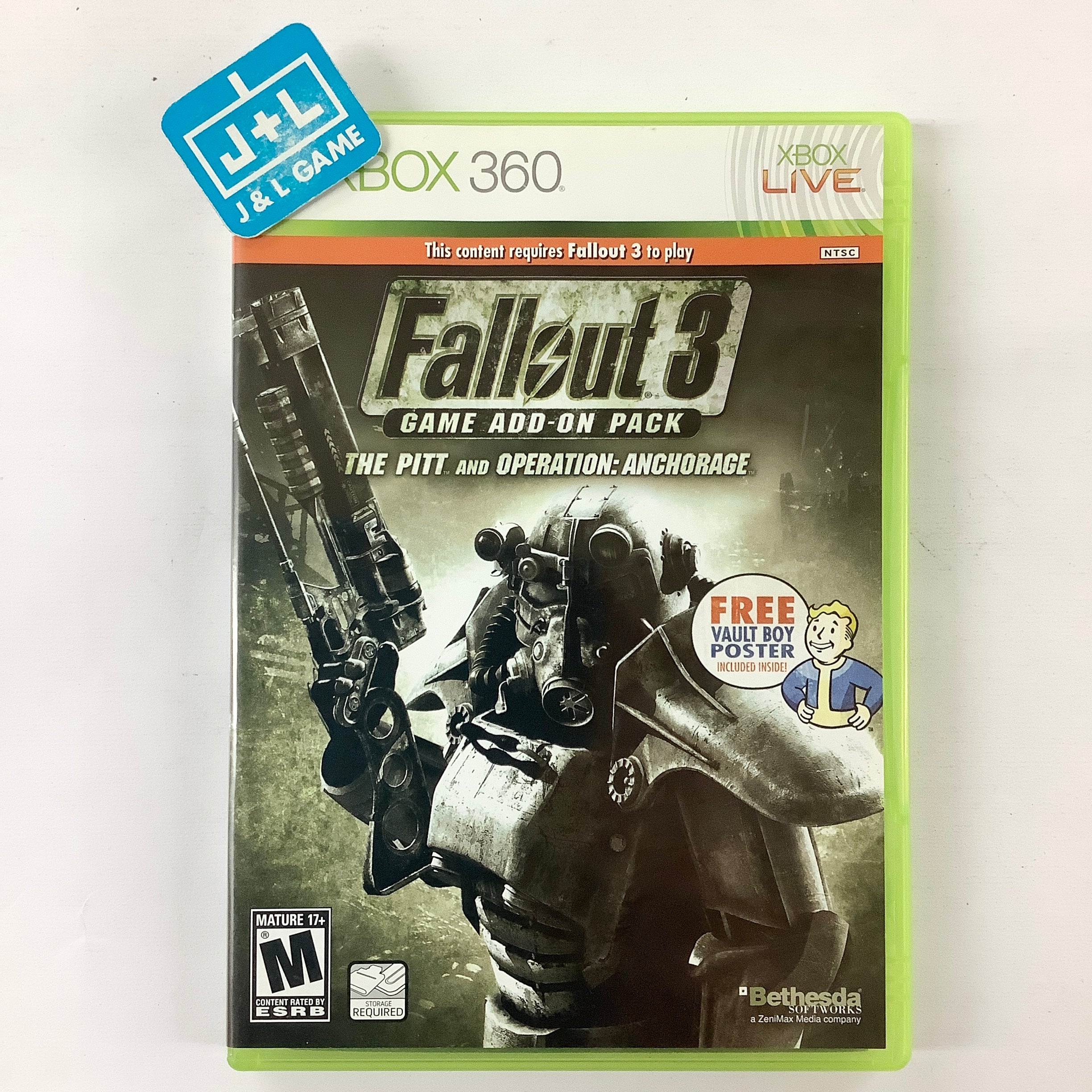 Fallout 3 Game Add-On Pack - The Pitt and Operation: Anchorage - Xbox 360 [Pre-Owned] Video Games Bethesda Softworks   