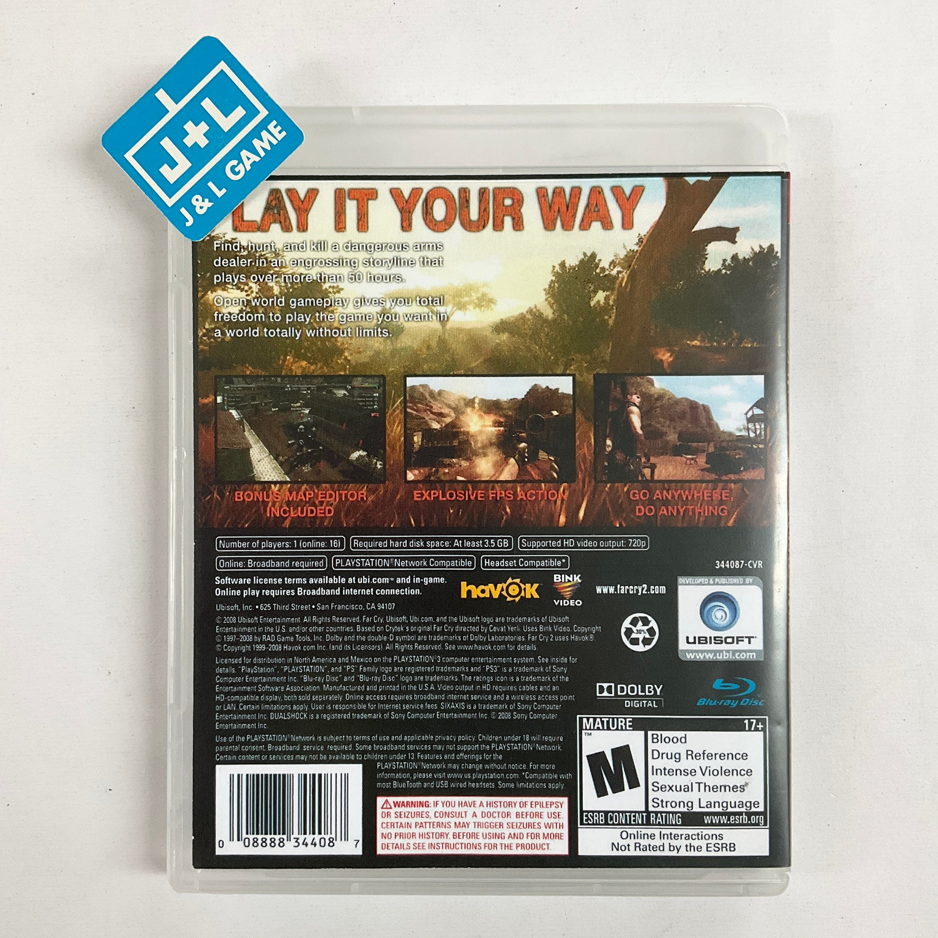 Far Cry 2 - (PS3) PlayStation 3 [Pre-Owned] Video Games Ubisoft   