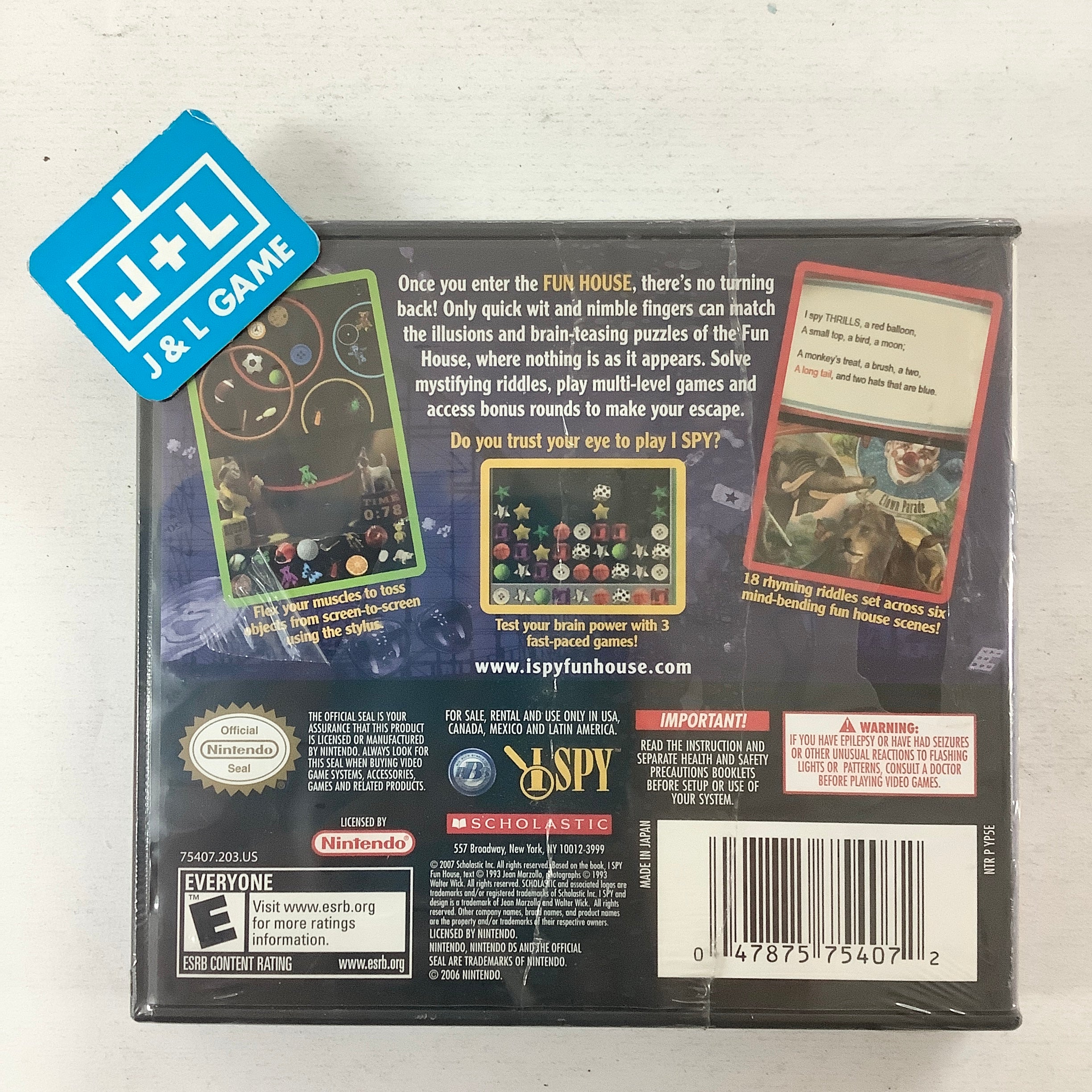 I SPY Fun House - (NDS) Nintendo DS | J&L Game