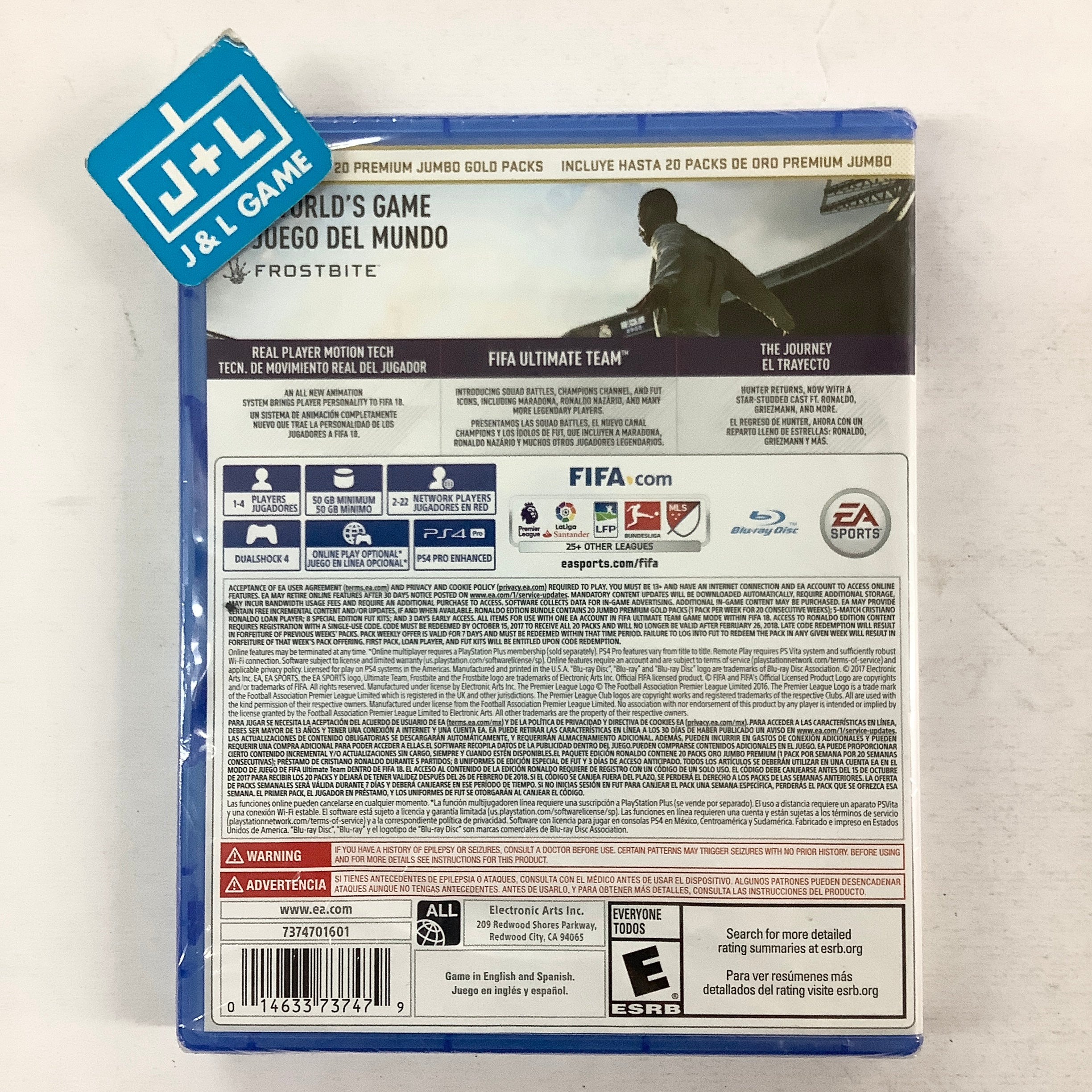 FIFA 18 (Ronaldo Edition) - (PS4) PlayStation 4 Video Games Electronic Arts