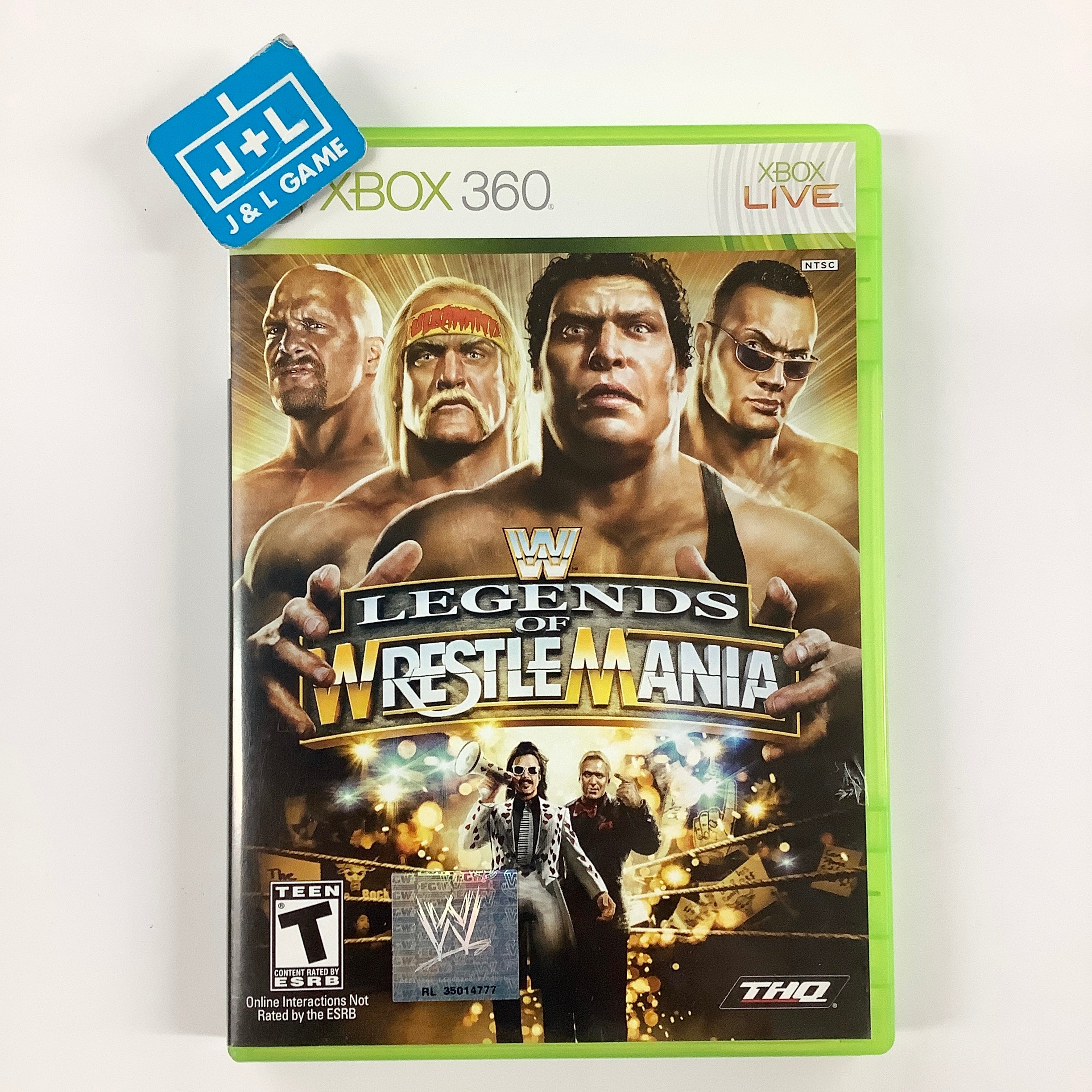 WWE Legends of WrestleMania - Xbox 360 [Pre-Owned] Video Games THQ