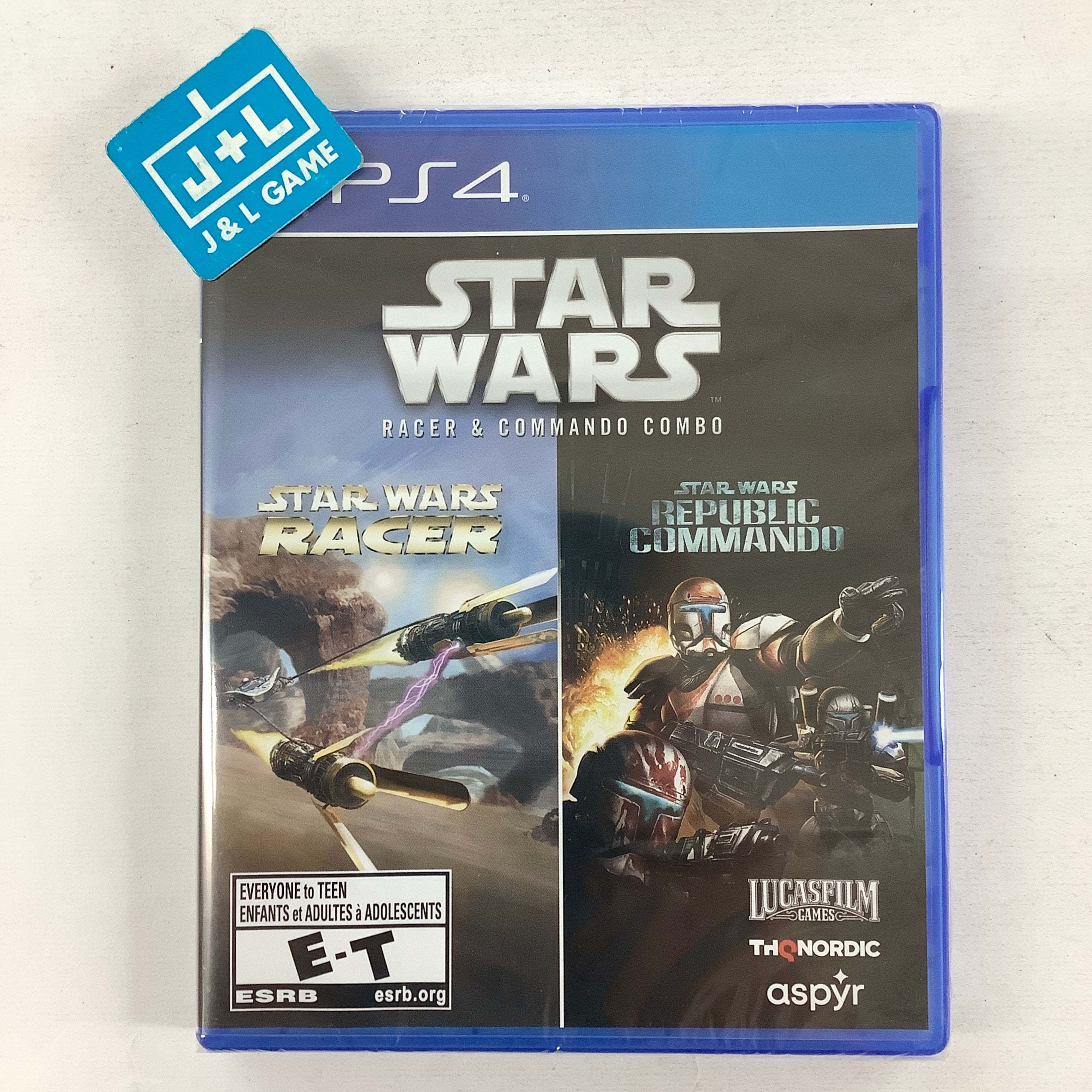 Star Wars Racer and Commando Combo - (PS4) PlayStation 4 Video Games THQ Nordic