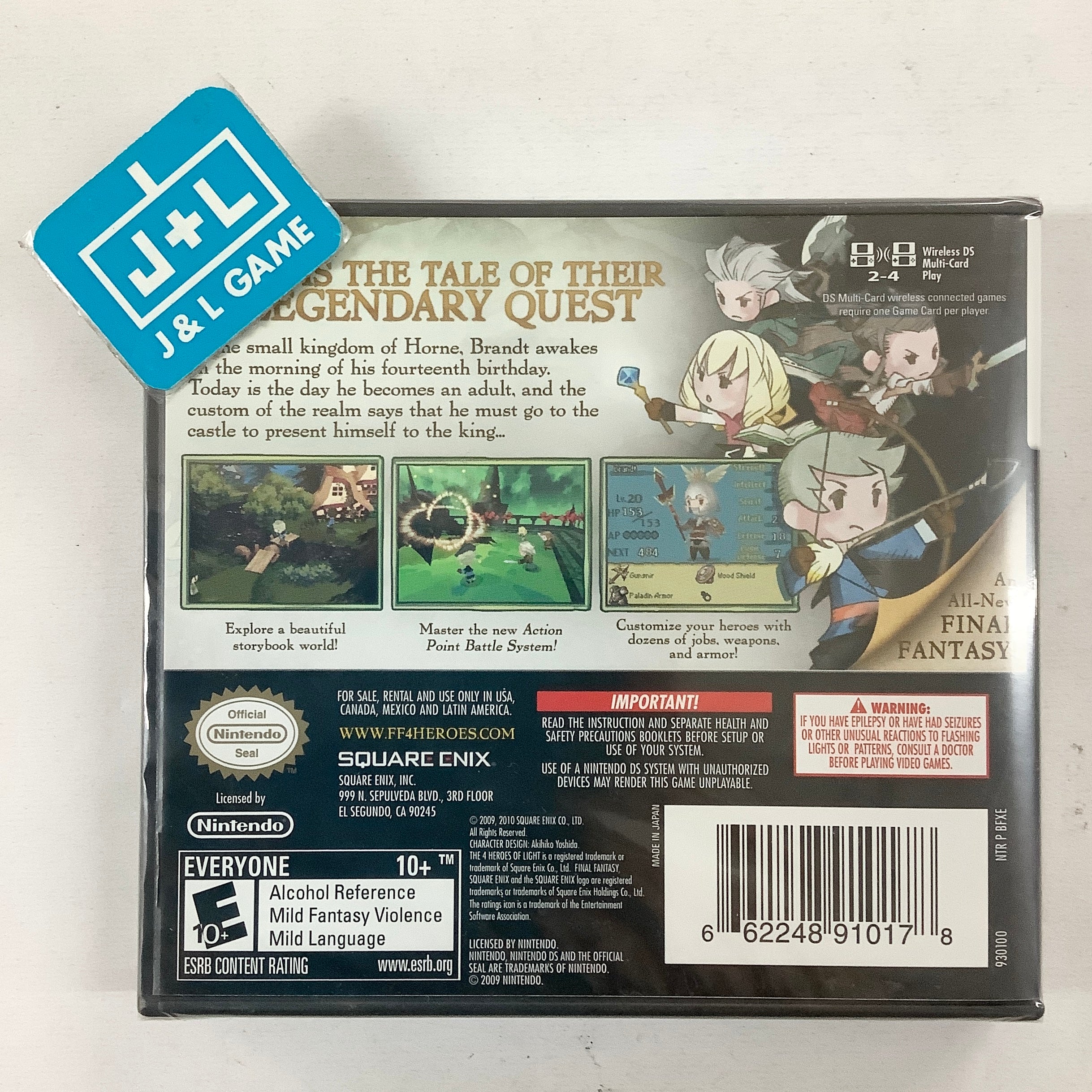 Final Fantasy: The 4 Heroes of Light - (NDS) Nintendo DS Video Games Square Enix   