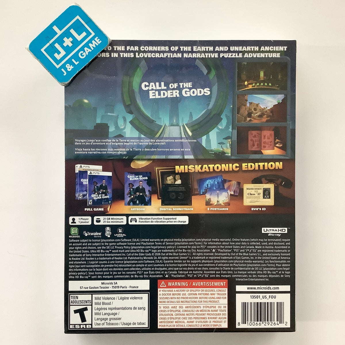 Call of the Elder Gods (Miskatonic Edition) - (PS5) PlayStation 5 Video Games Microids