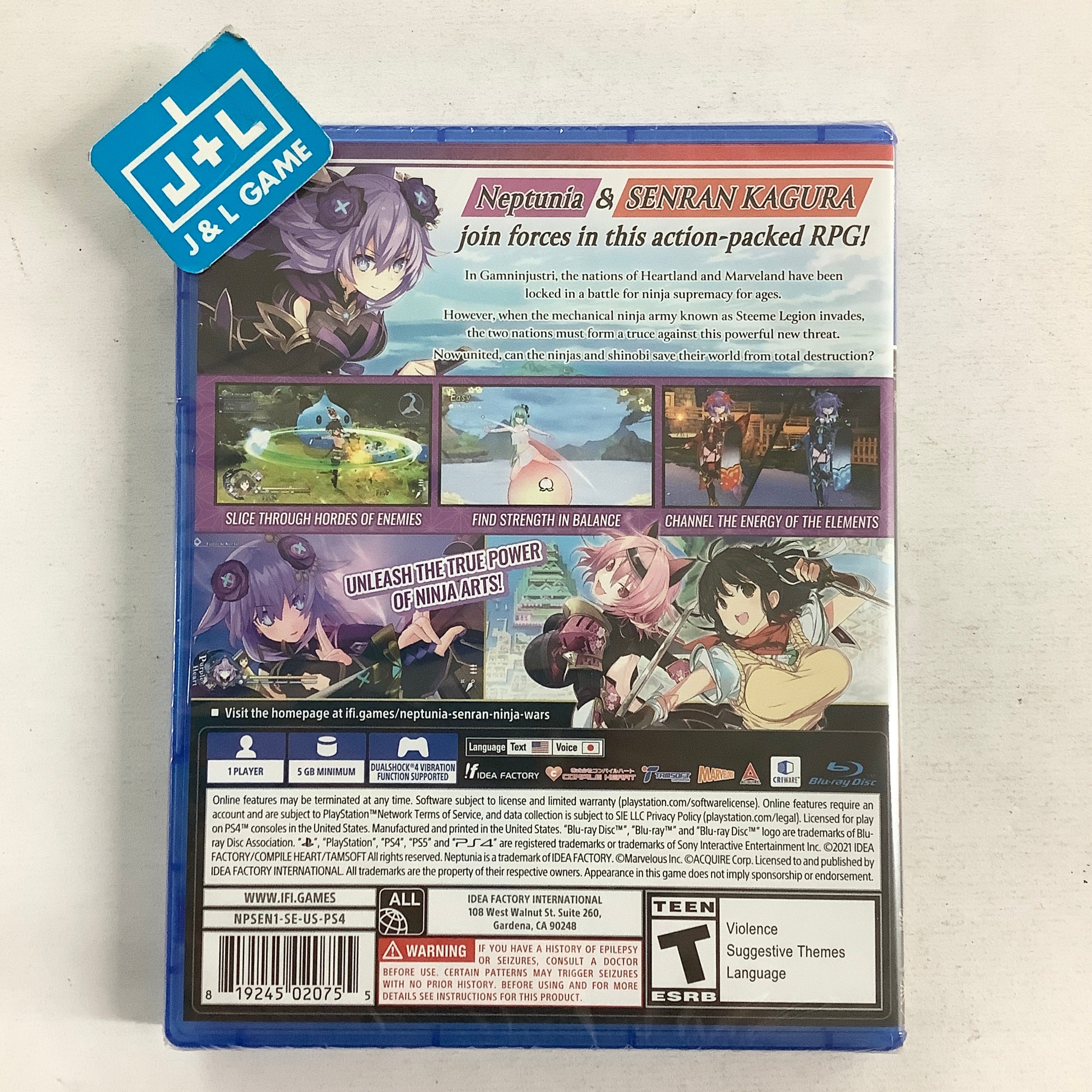 Neptunia X Senran Kagura: Ninja Wars - (PS4) PlayStation 4 Video Games Idea Factory International