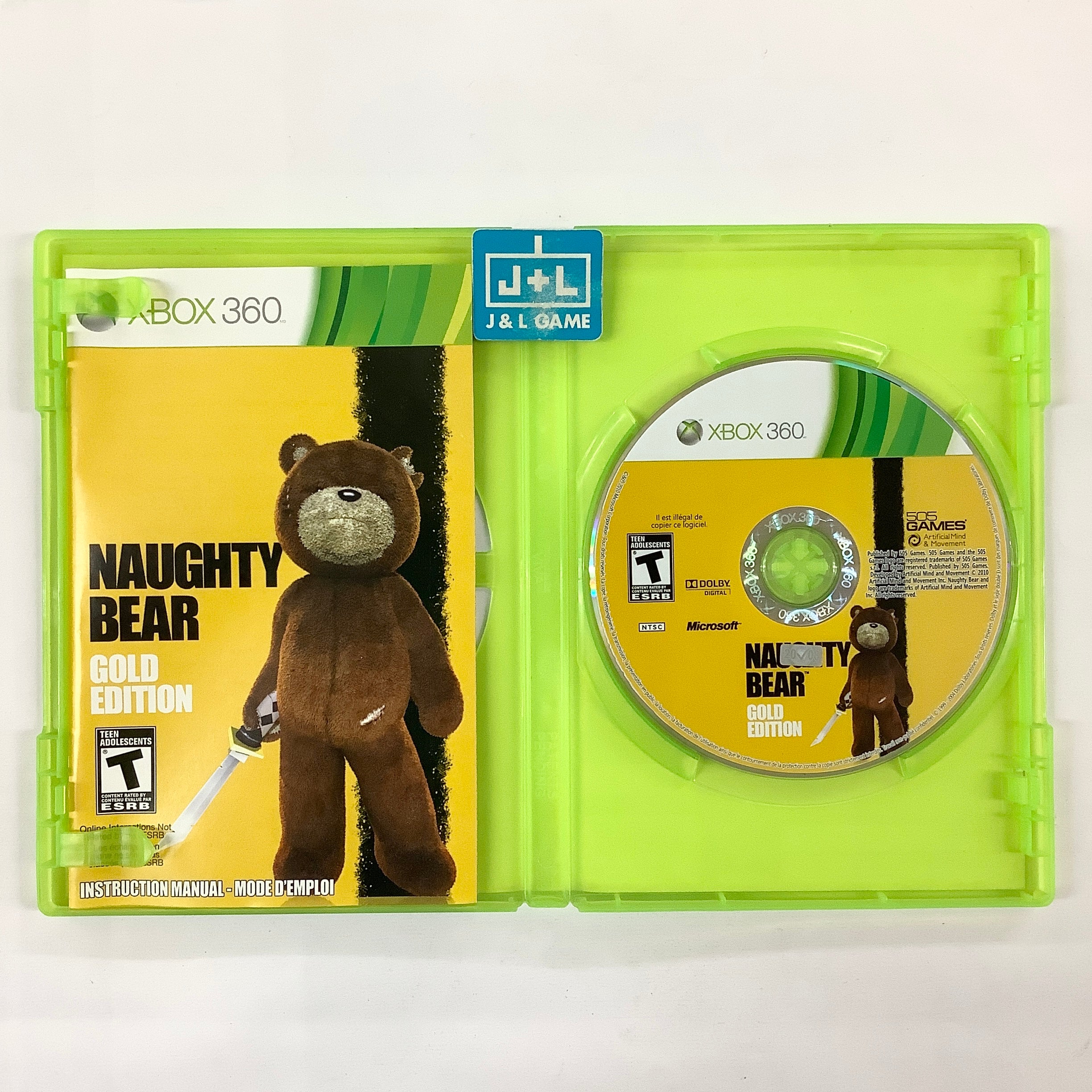 Naughty Bear Microsoft Xbox 360 Pal Eu Eur Ita - Original Complet Naughty Bear Microsoft Xbox 360 Pal Eu Eur Ita - Original Complet