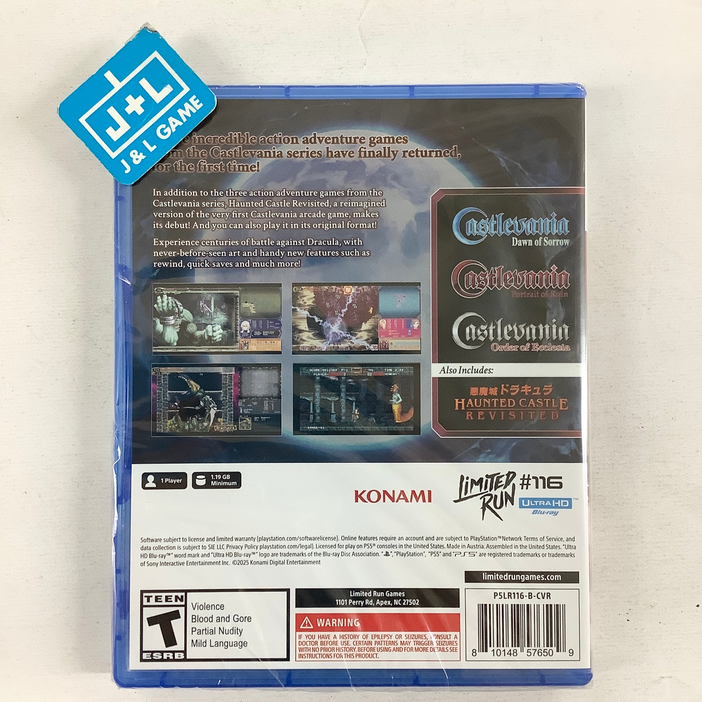Castlevania Dominus Collection (Portrait of Ruin Cover) (Limited Run #116) - (PS5) PlayStation 5 Video Games Limited Run Games