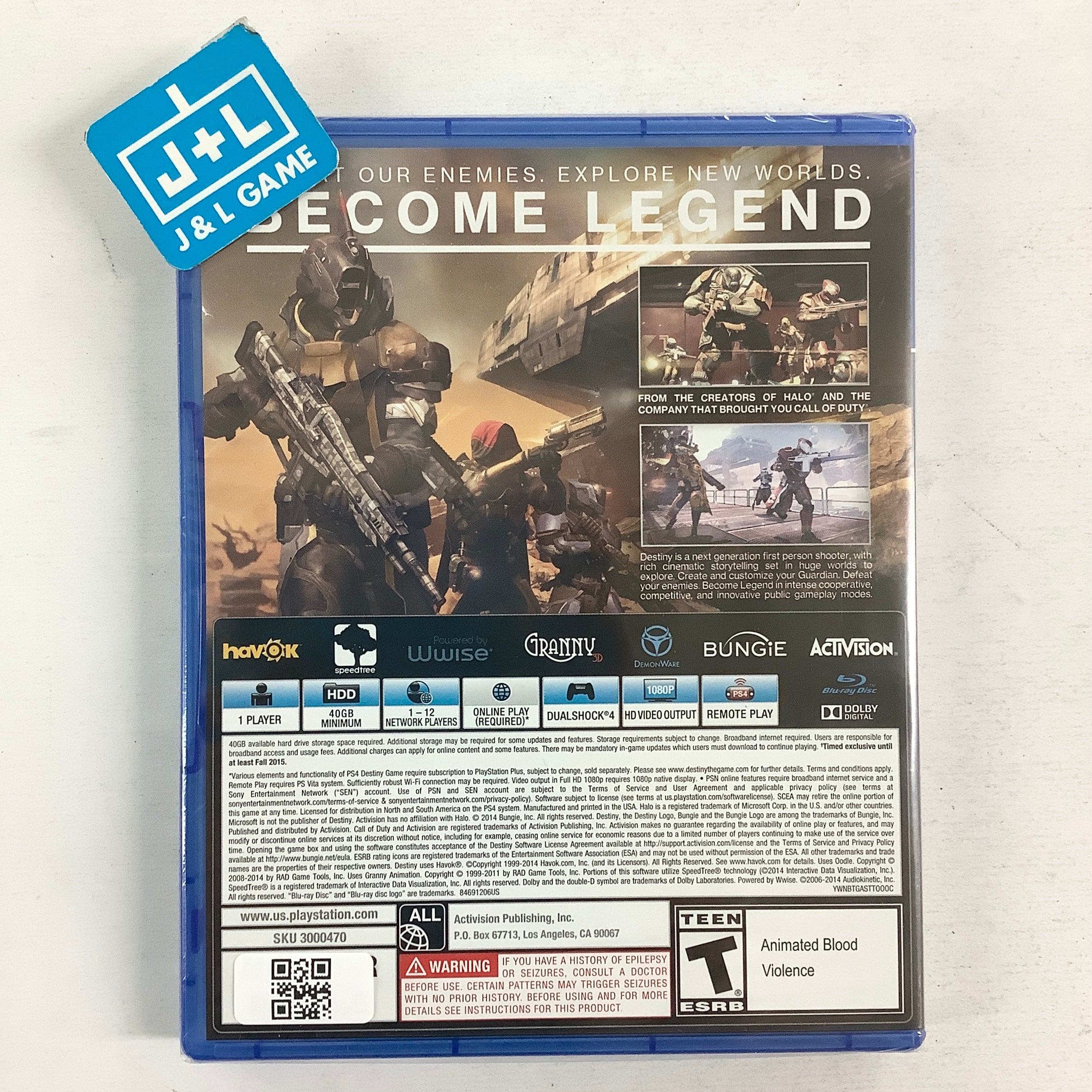 Destiny - (PS4) PlayStation 4 Video Games ACTIVISION