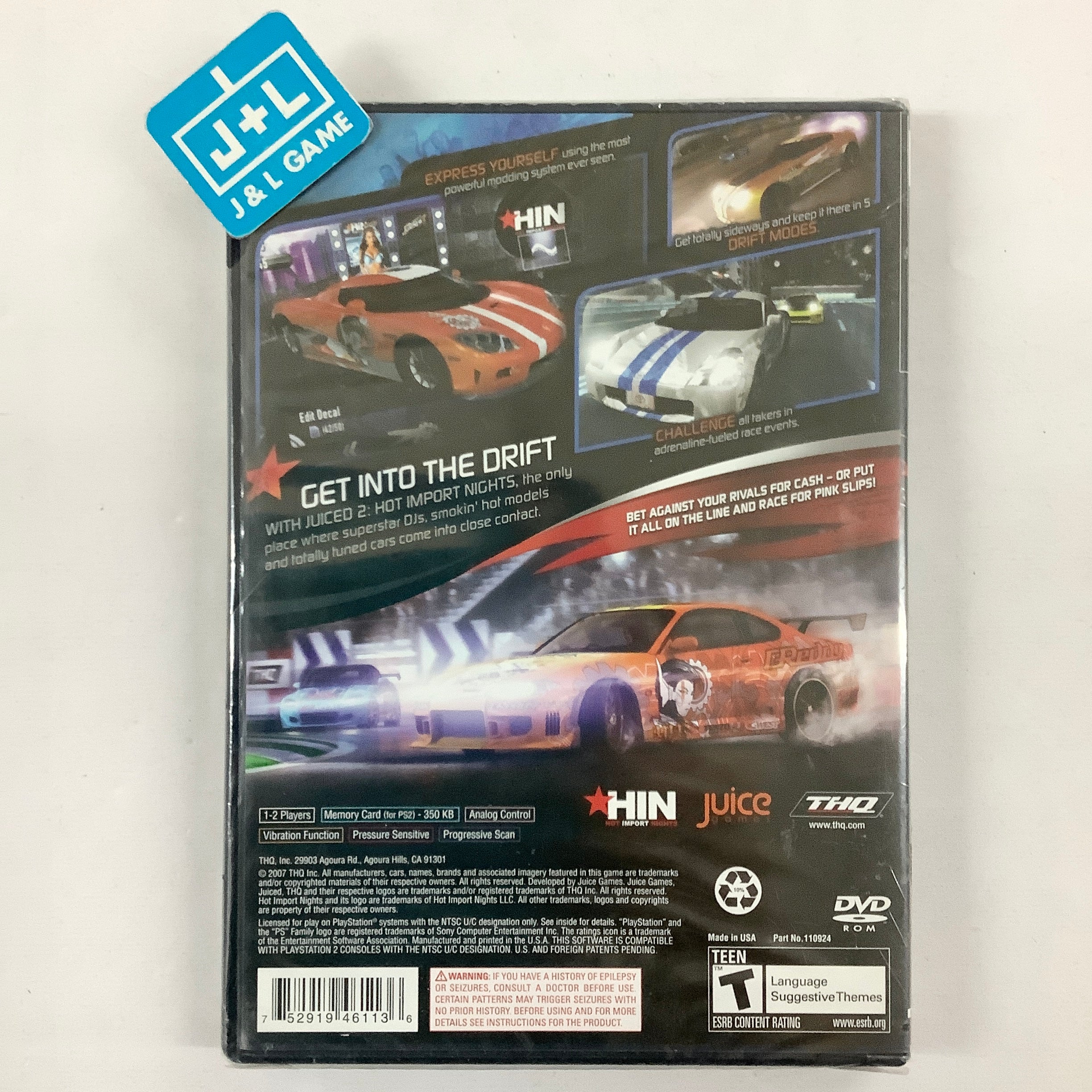 Juiced 2: Hot Import Nights - (PS2) PlayStation 2 Video Games THQ   