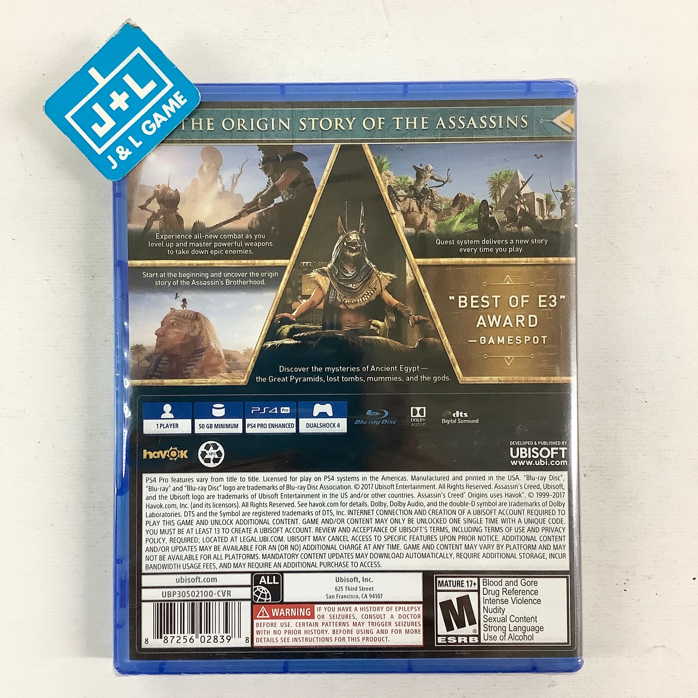 Assassin's Creed Origins - (PS4) PlayStation 4 Video Games Ubisoft