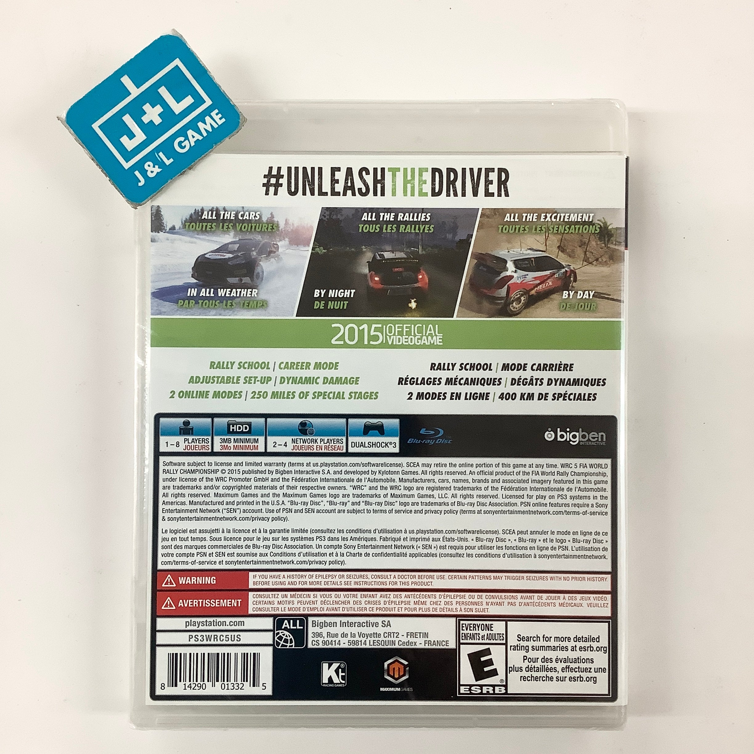 WRC 5 - (PS3) PlayStation 3 Video Games Bigben Interactive