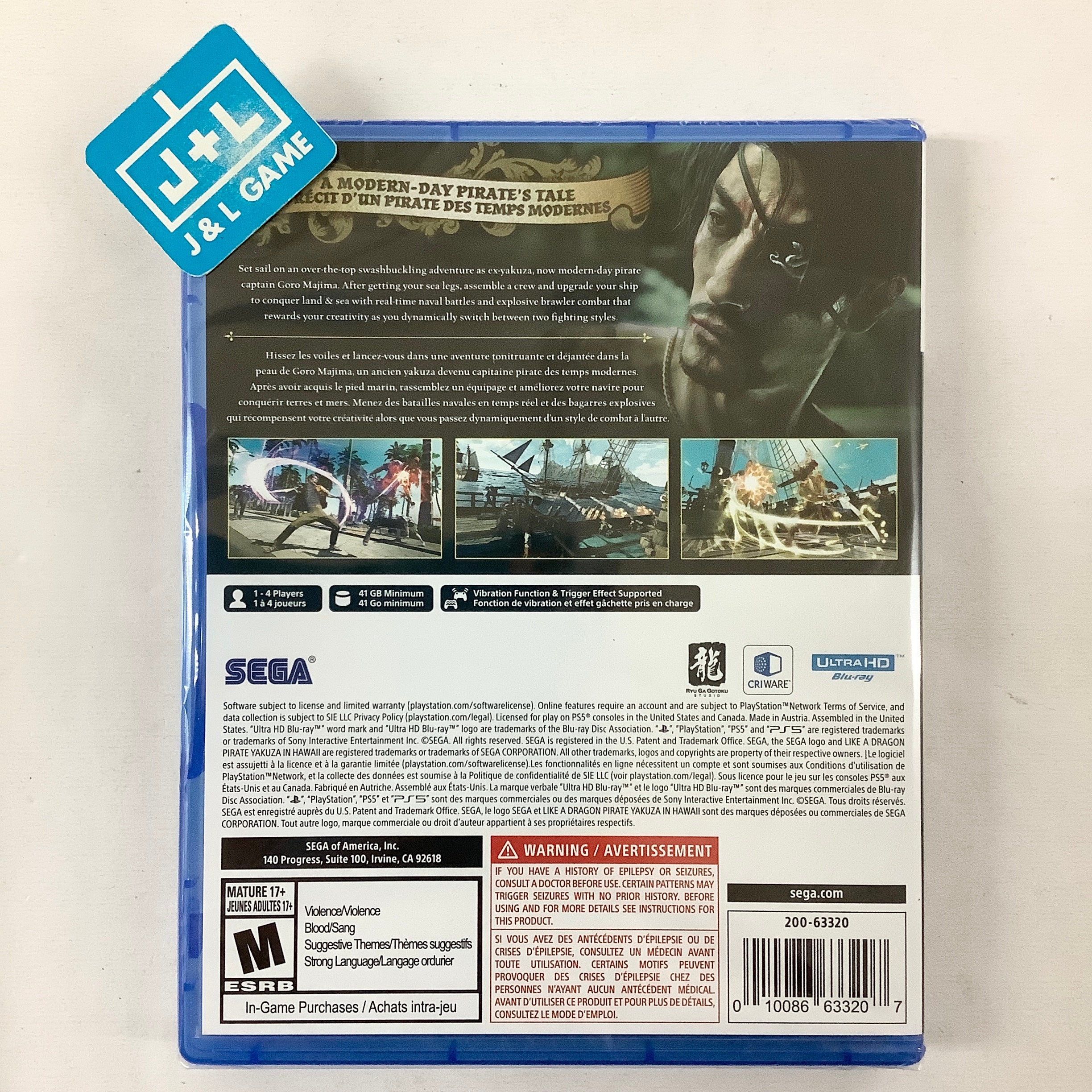 Like a Dragon: Pirate Yakuza in Hawaii - (PS5) PlayStation 5 | J&L