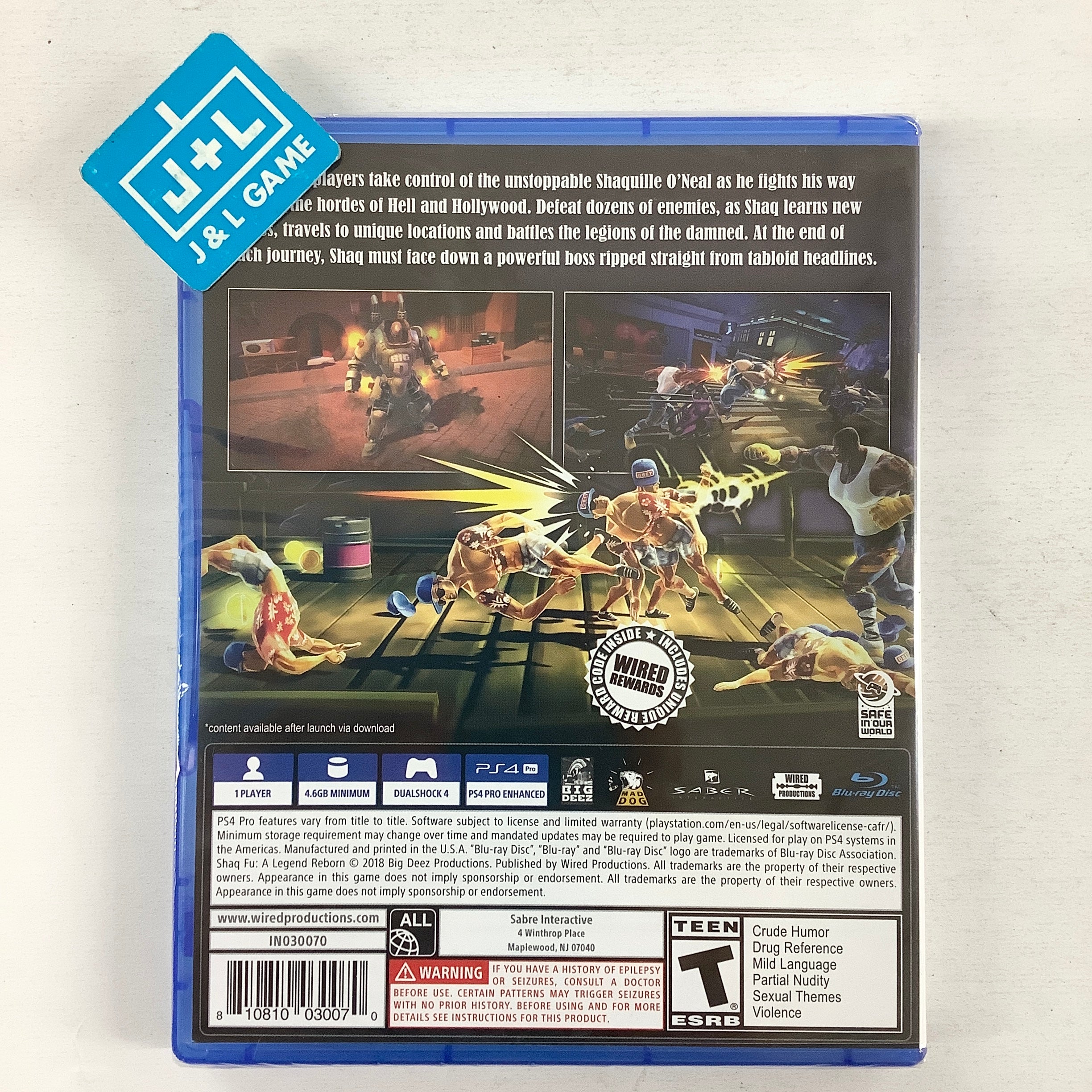 Shaq Fu: A Legend Reborn - (PS4) PlayStation 4 Video Games Wired Productions