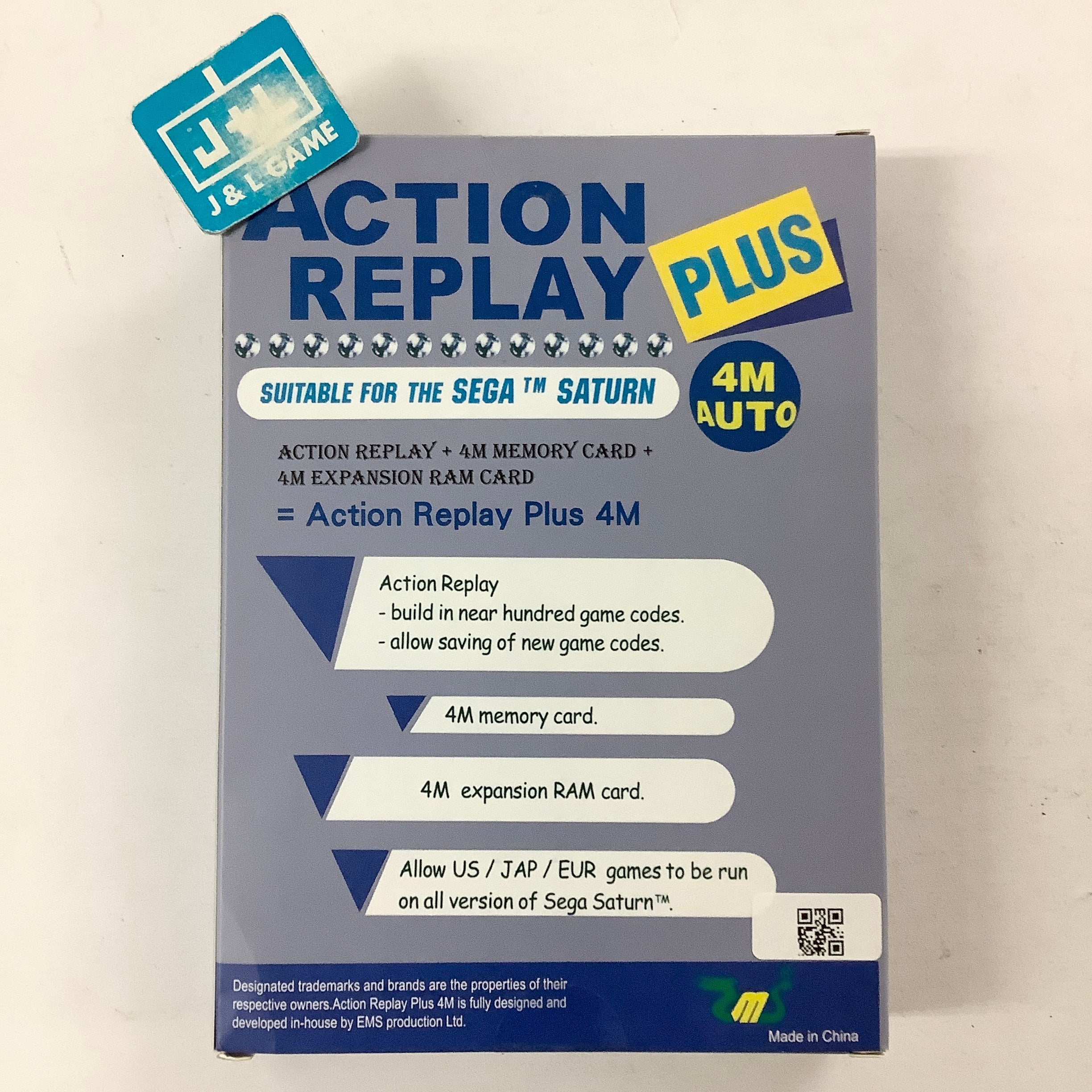Action Replay 4M Plus - (SS) Sega Saturn Accessories EMS   
