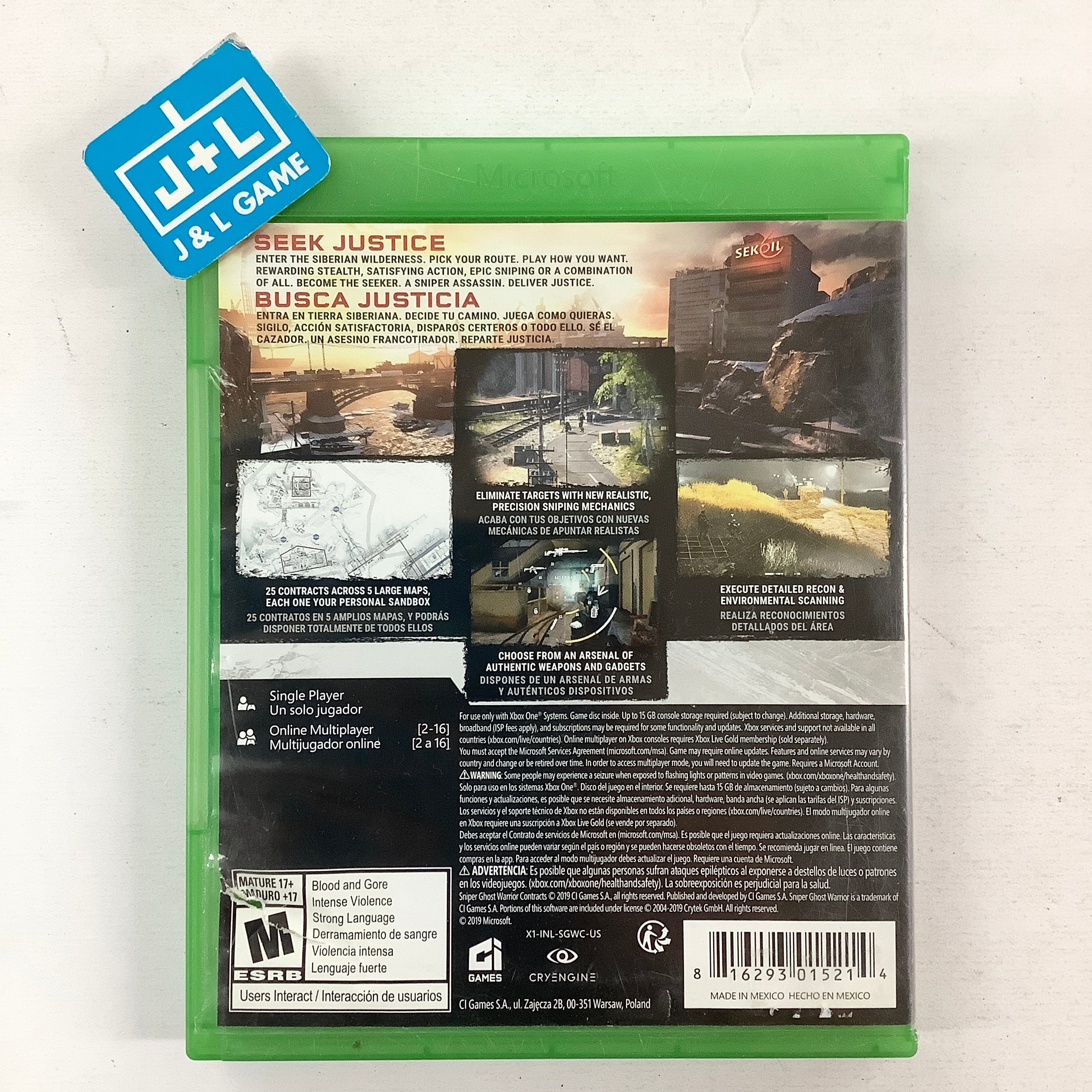 Sniper: Ghost Warrior Contracts - (XB1) Xbox One [Pre-Owned] Video Games CI Games
