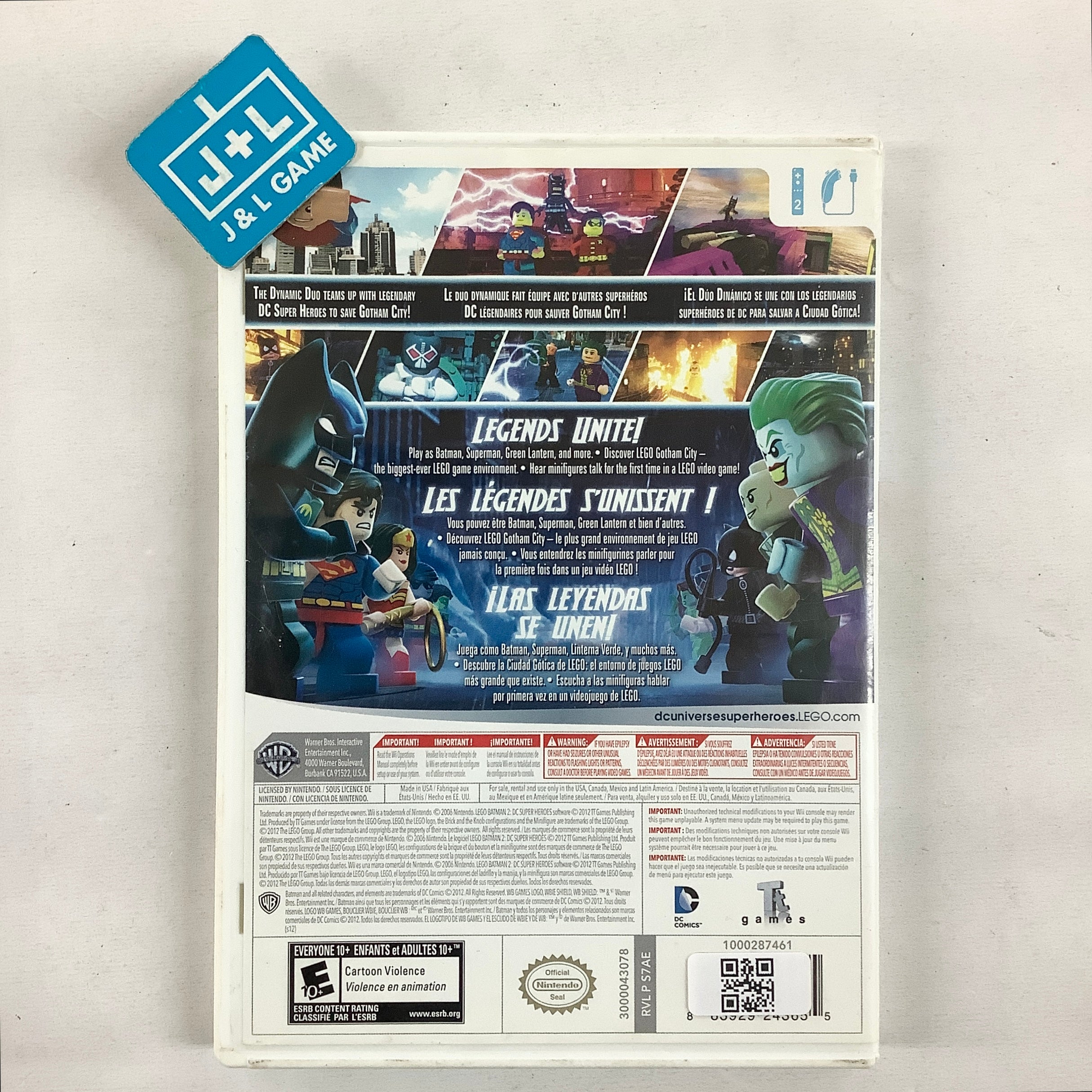 LEGO Batman 2: DC Super Heroes - Nintendo Wii [Pre-Owned] Video Games Warner Bros. Interactive Entertainment