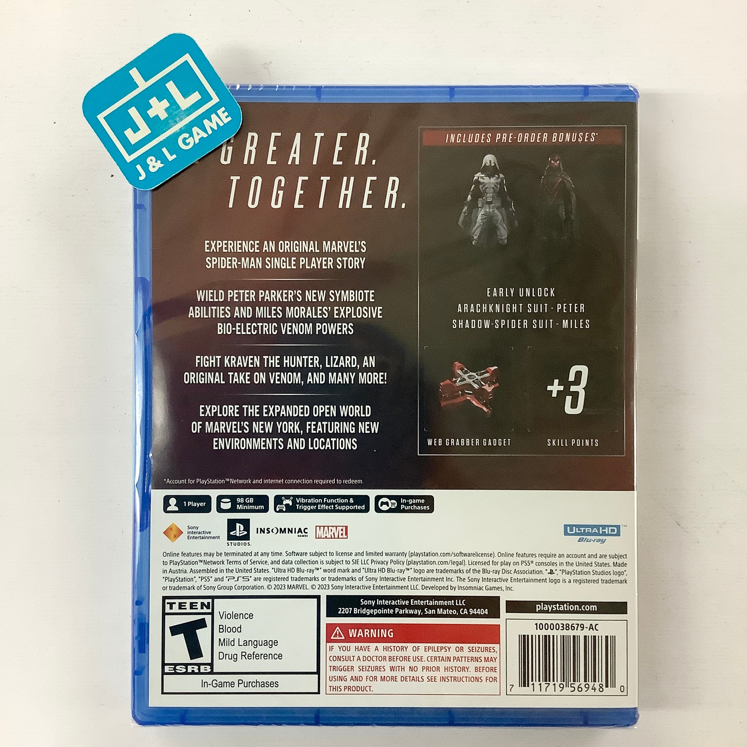Marvel's Spider-Man 2 (Launch Edition) - (PS5) PlayStation 5 Video Games PlayStation   