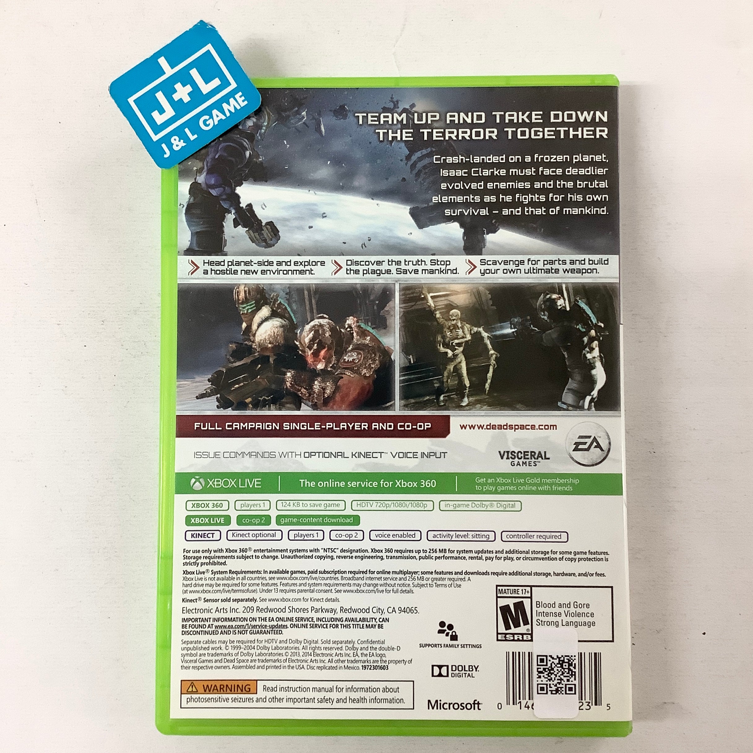 Dead Space 3 (Platinum Hits) - Xbox 360 [Pre-Owned] Video Games Electronic Arts   