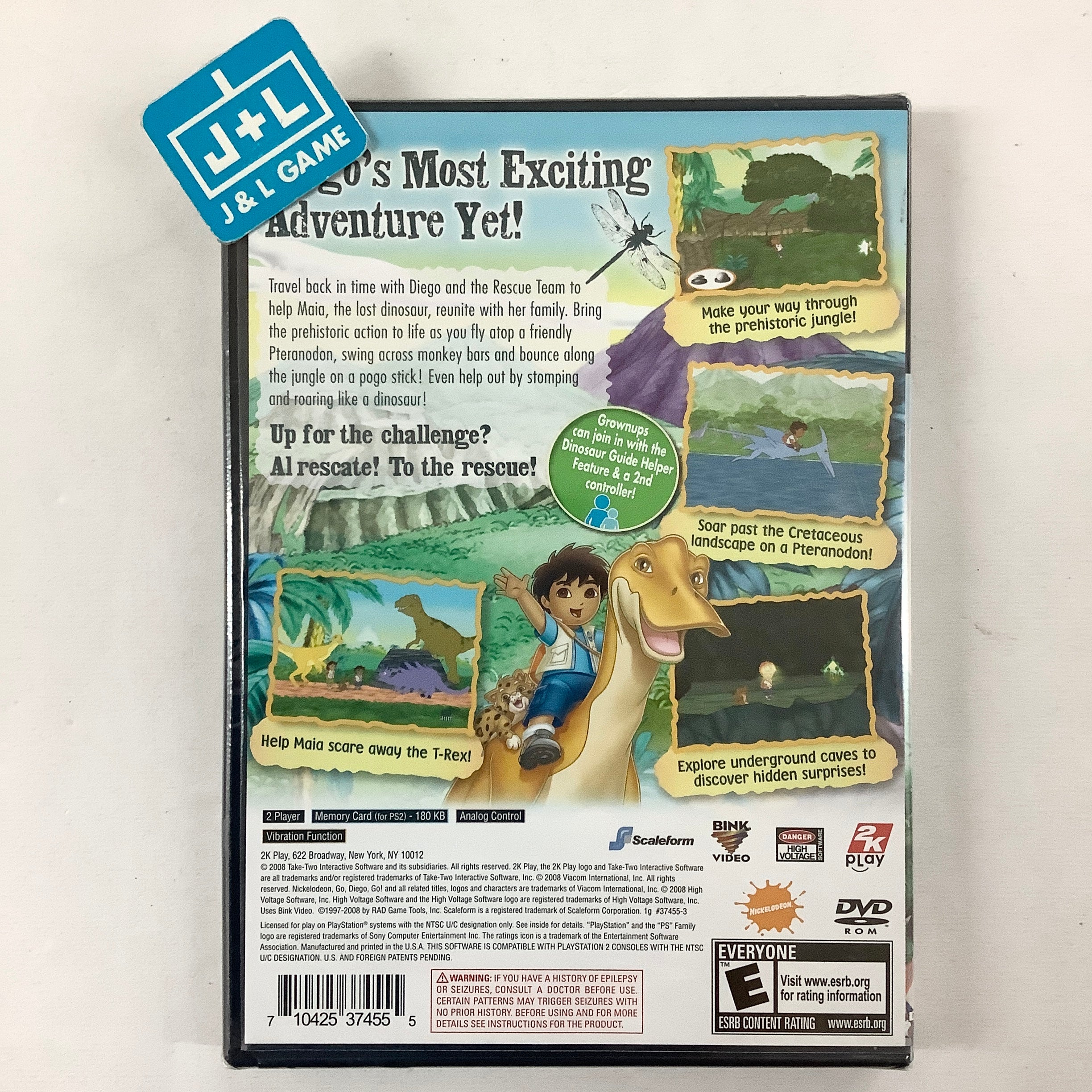 Go, Diego, Go! Great Dinosaur Rescue - (PS2) PlayStation 2 Video Games Take-Two Interactive   
