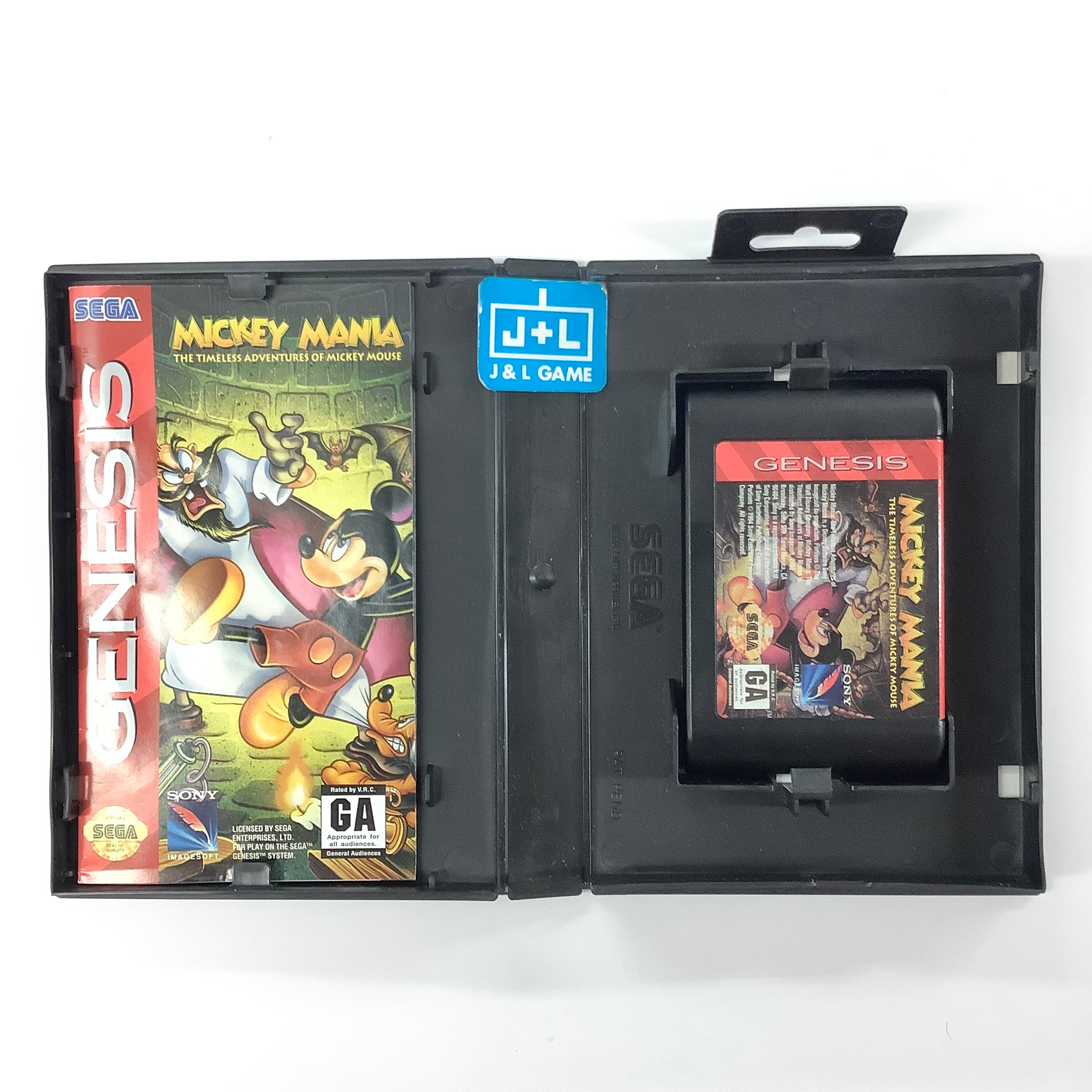 Mickey Mania: The Timeless Adventures of Mickey Mouse - (SG) SEGA Genesis [Pre-Owned] Video Games Sony Imagesoft