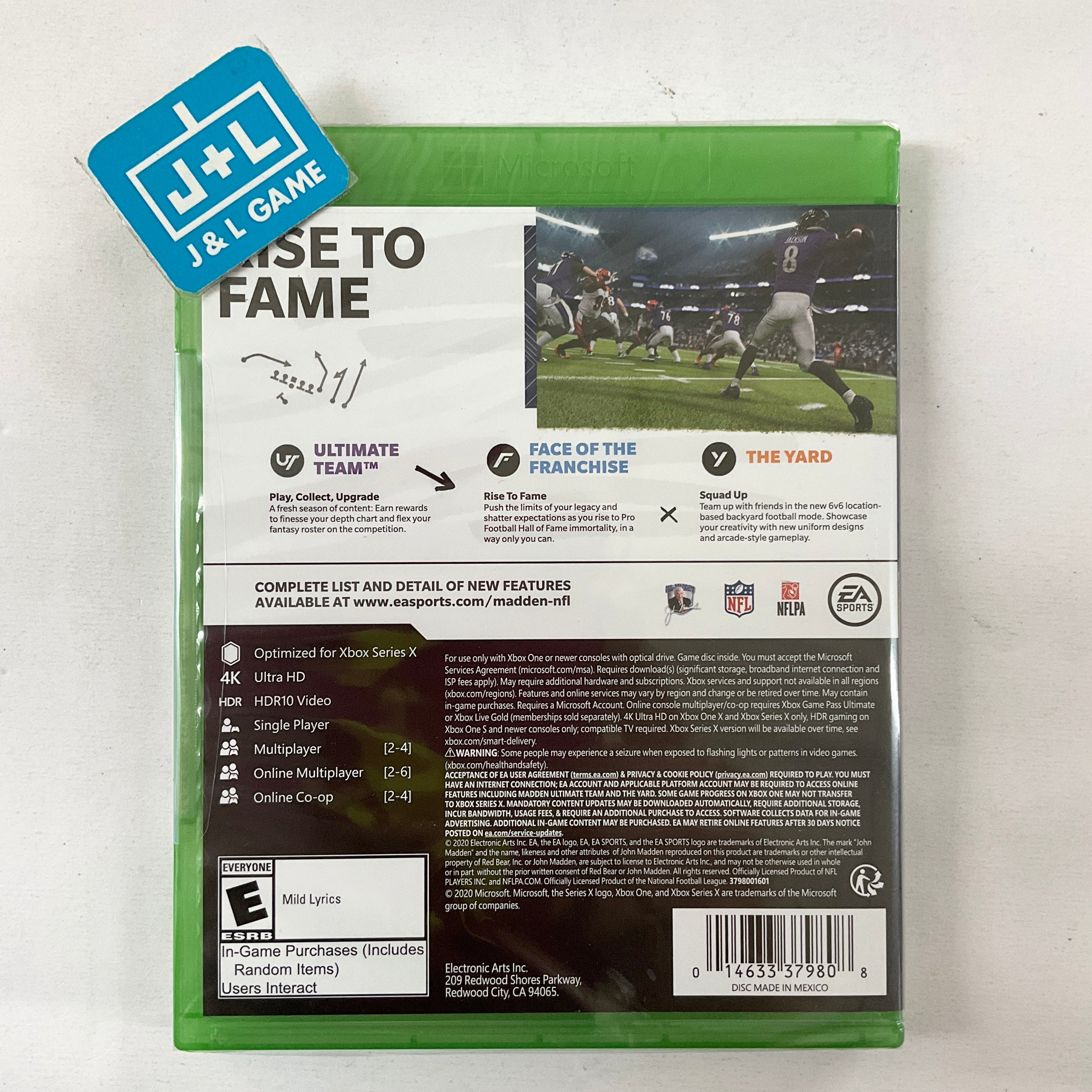 Madden NFL 21 - (XSX) Xbox Series X Video Games Electronic Arts   