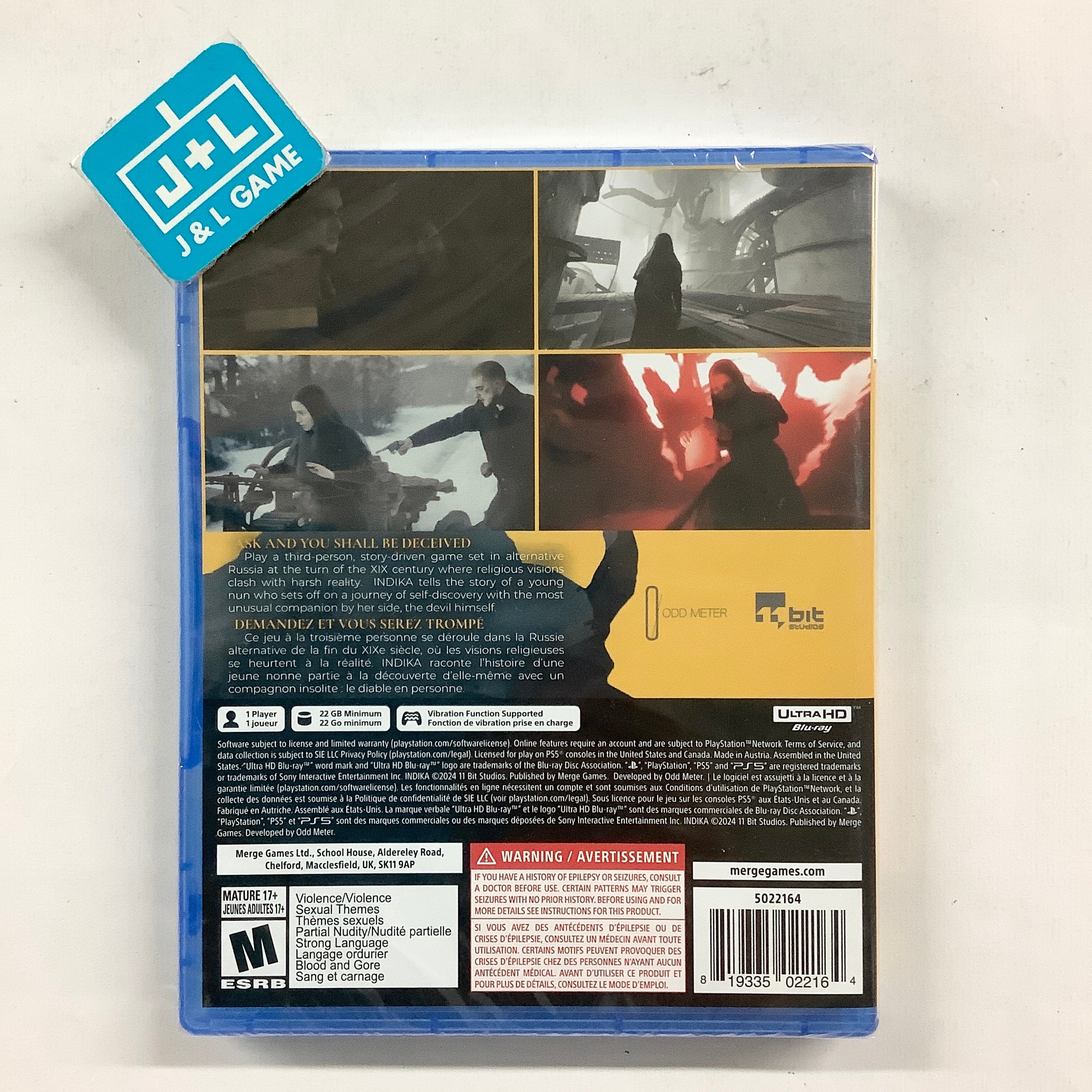 INDIKA - (PS5) PlayStation 5 Video Games Merge Games   