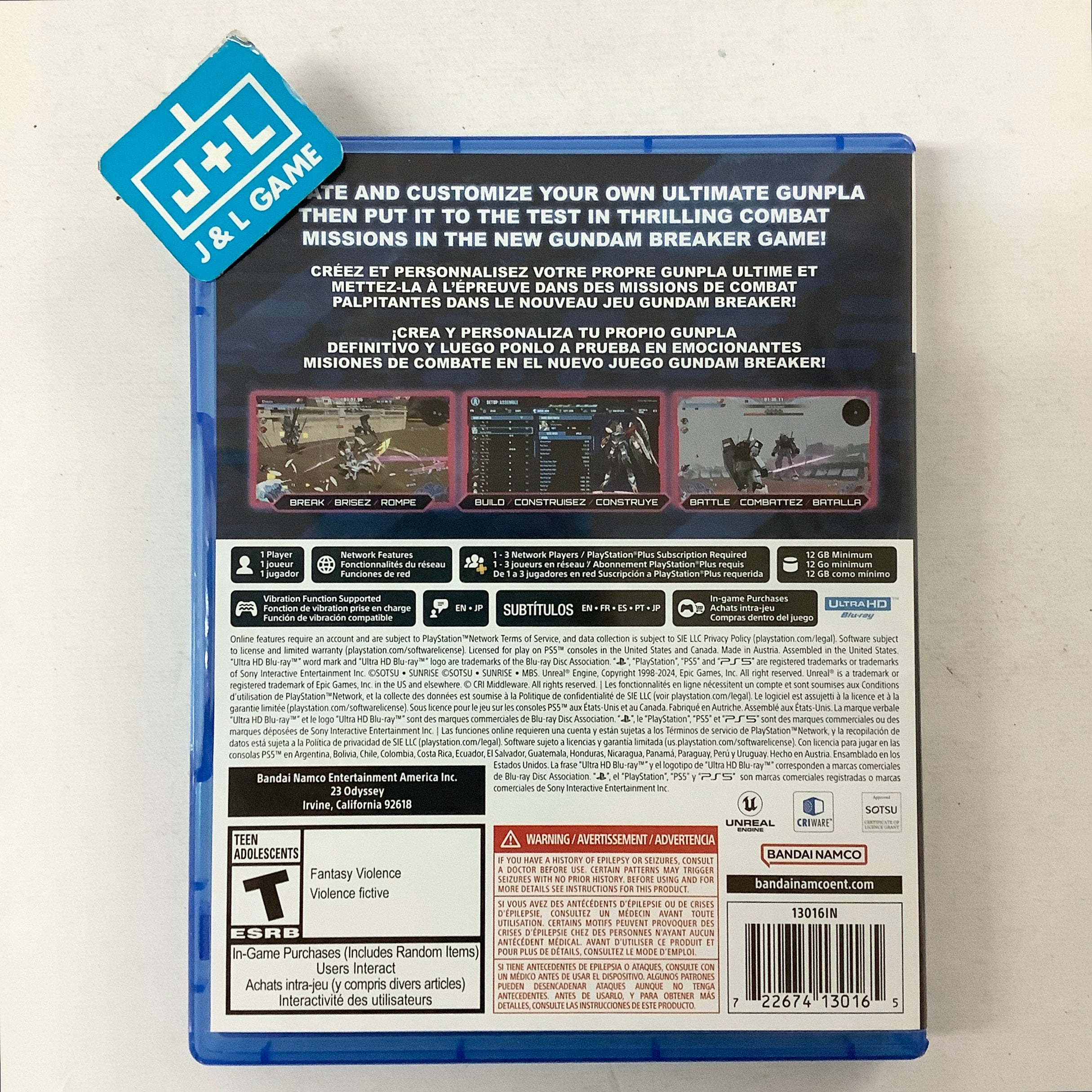 Gundam Breaker 4 (Launch Edition) - (PS5) PlayStation 5 [Pre-Owned] Video Games BANDAI NAMCO Entertainment