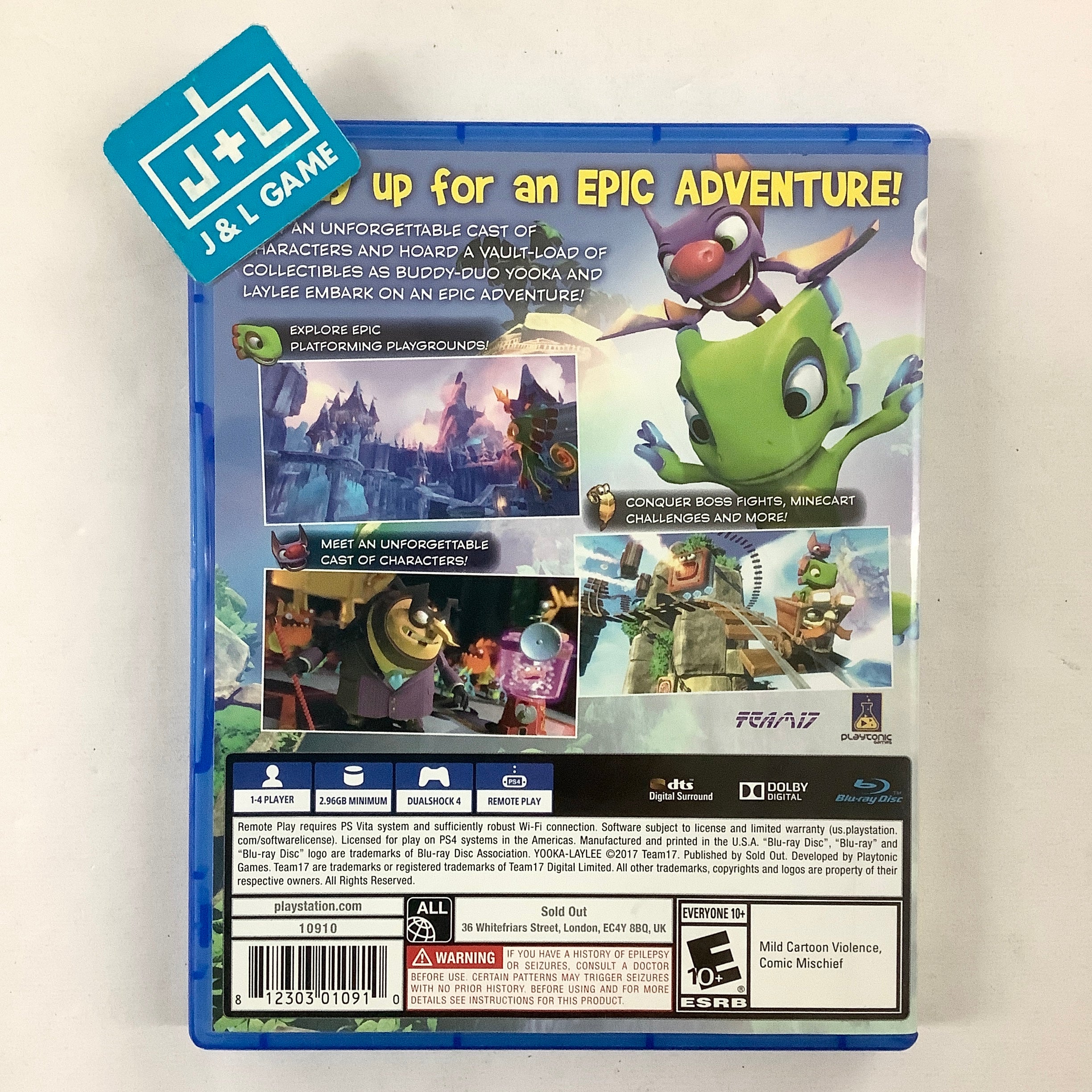 Yooka-Laylee - (PS4) PlayStation 4 [Pre-Owned] Video Games Team17
