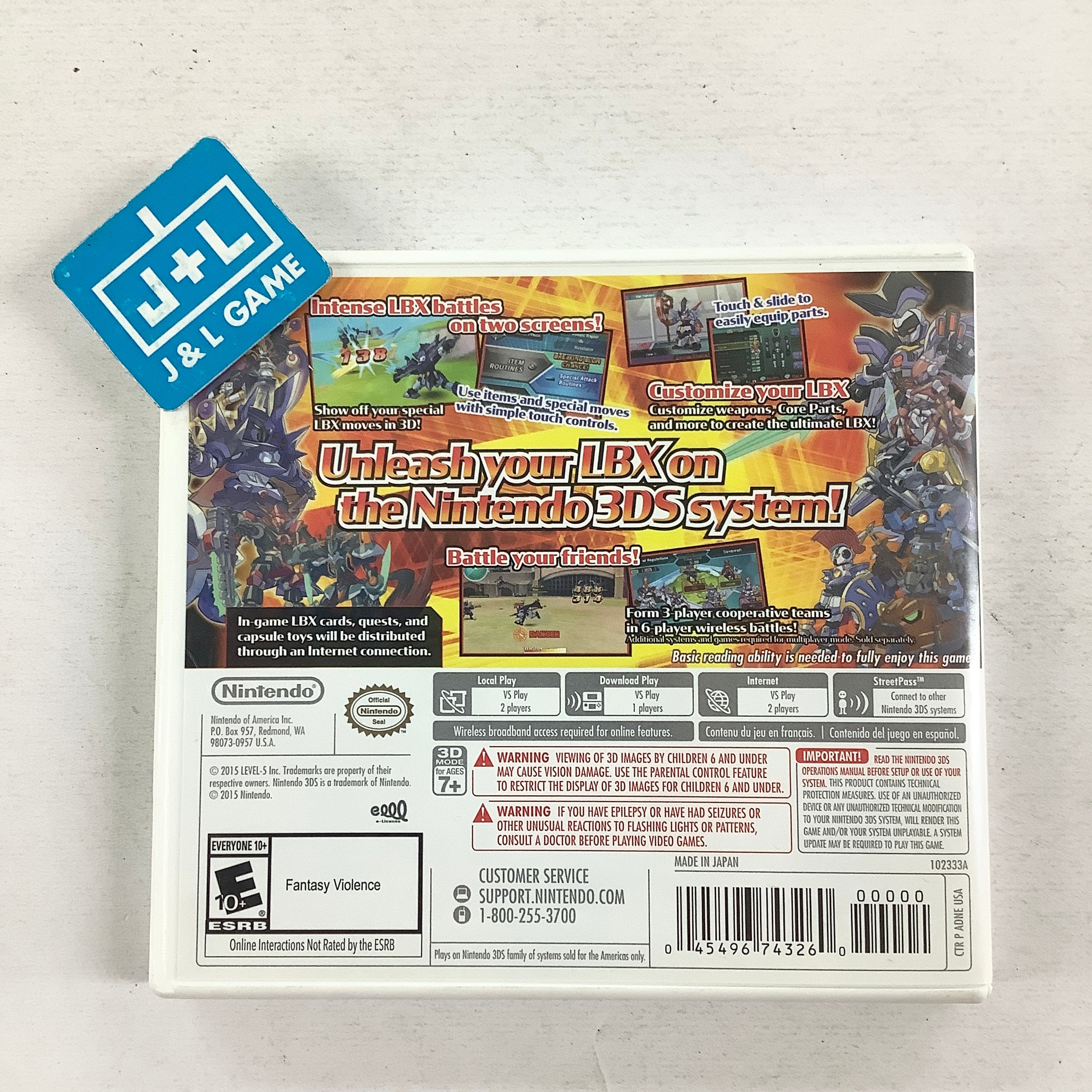 LBX: Little Battlers eXperience - Nintendo 3DS [Pre-Owned] Video Games Nintendo