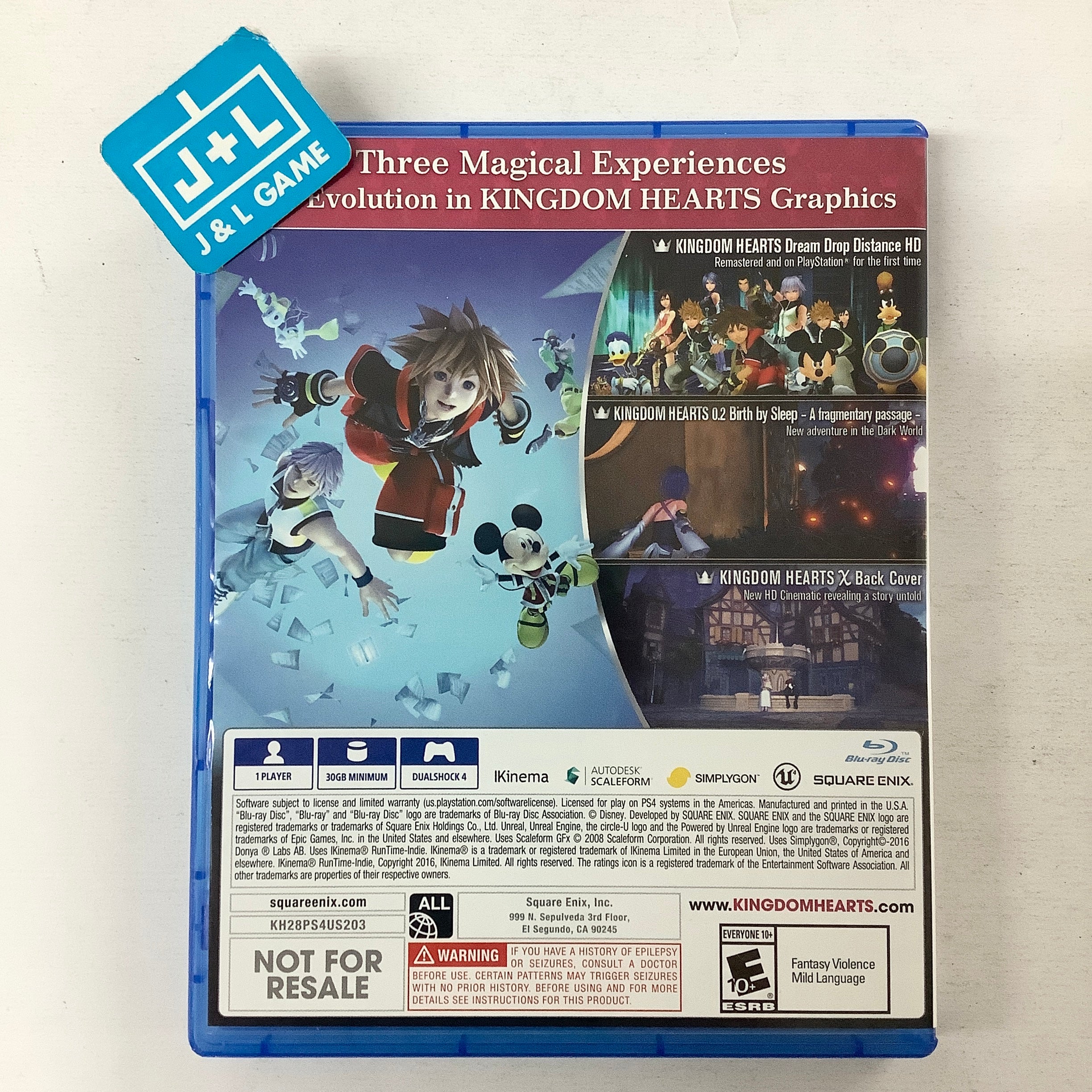 Kingdom Hearts HD 2.8 Final Chapter Prologue (Limited Edition) - (PS4) PlayStation 4 [Pre-Owned] Video Games Square Enix   