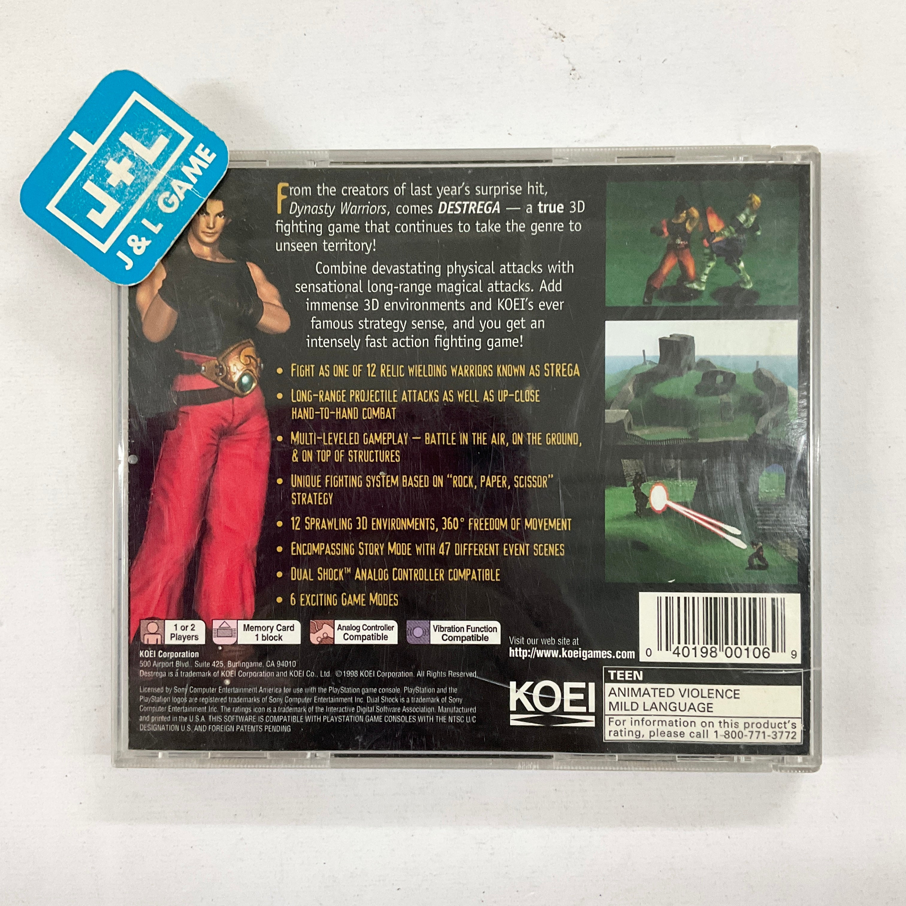 Destrega - (PS1) Playstation 1 [Pre-owned] Video Games Koei   