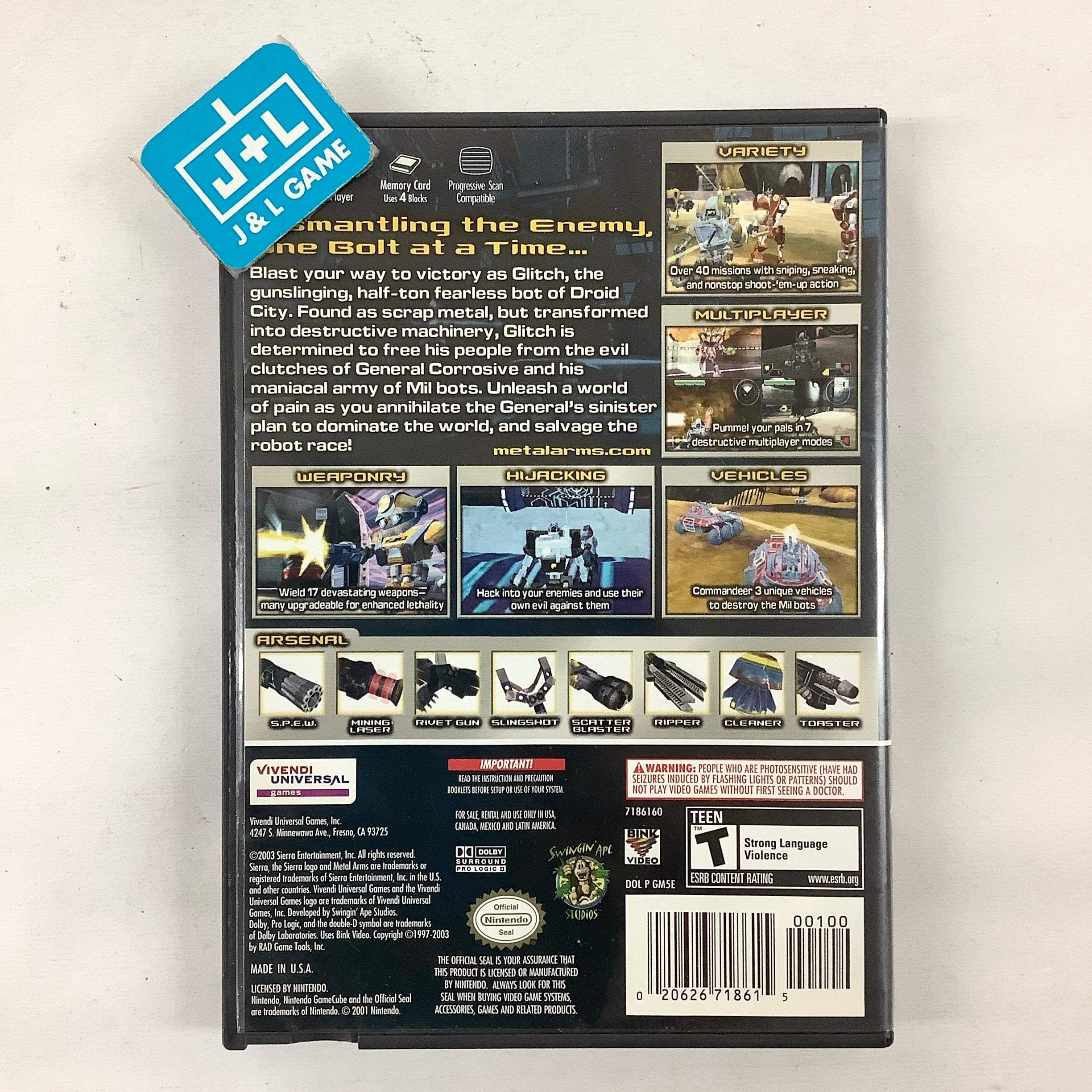 Metal Arms: Glitch in the System - (GC) Nintendo GameCube [Pre-Owned] Video Games Import