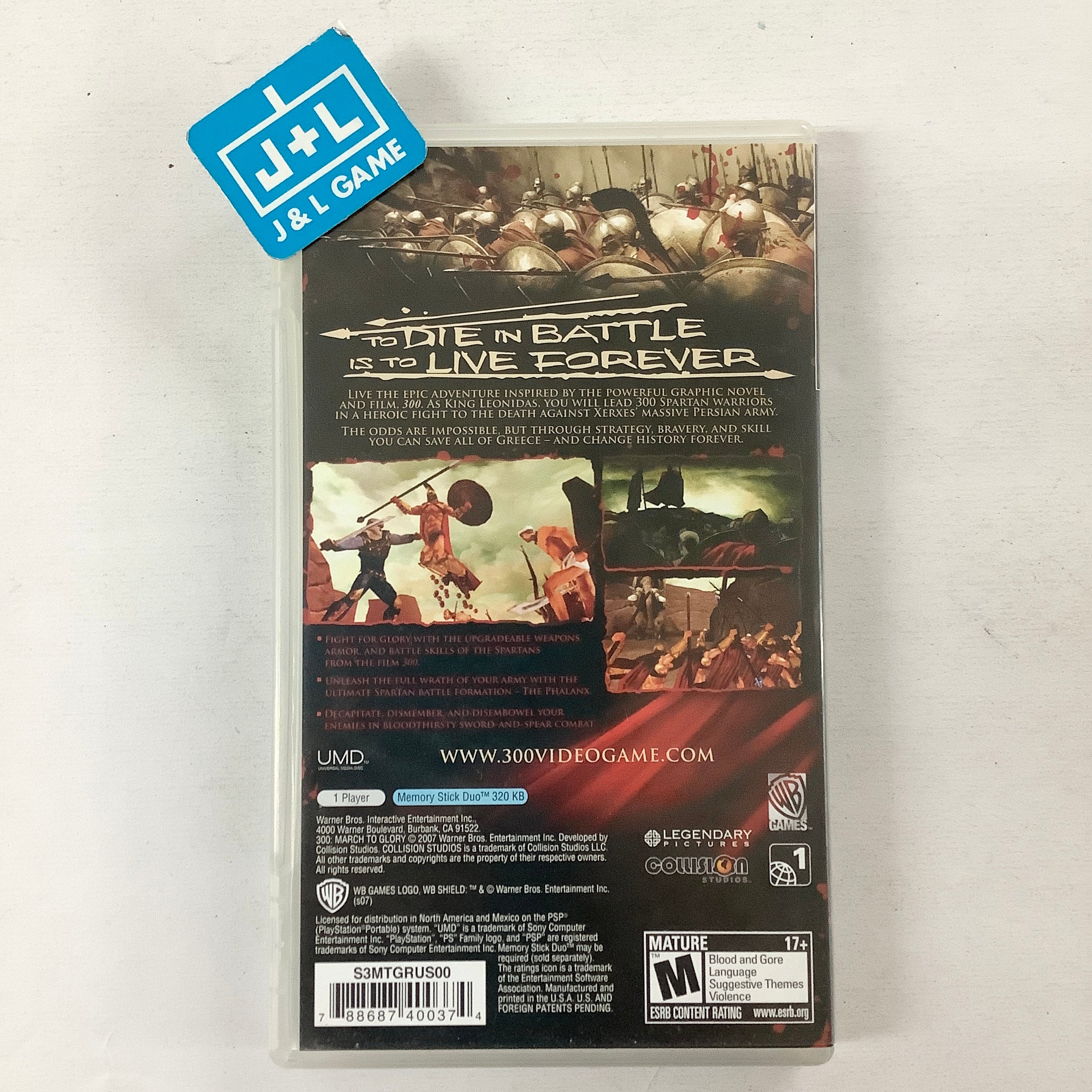 300: March to Glory - Sony PSP [Pre-Owned] | J&L Game
