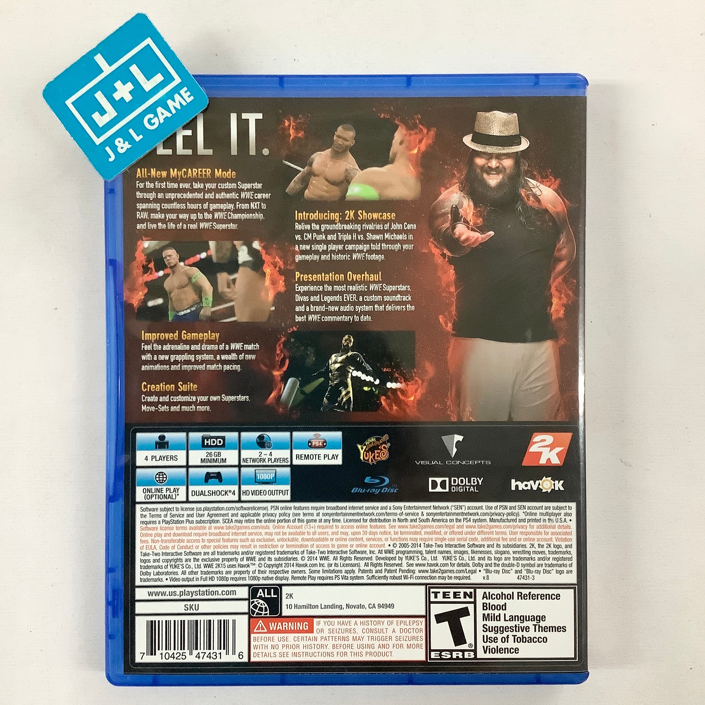 WWE 2K15 - (PS4) PlayStation 4 [Pre-Owned] Video Games 2K Sports