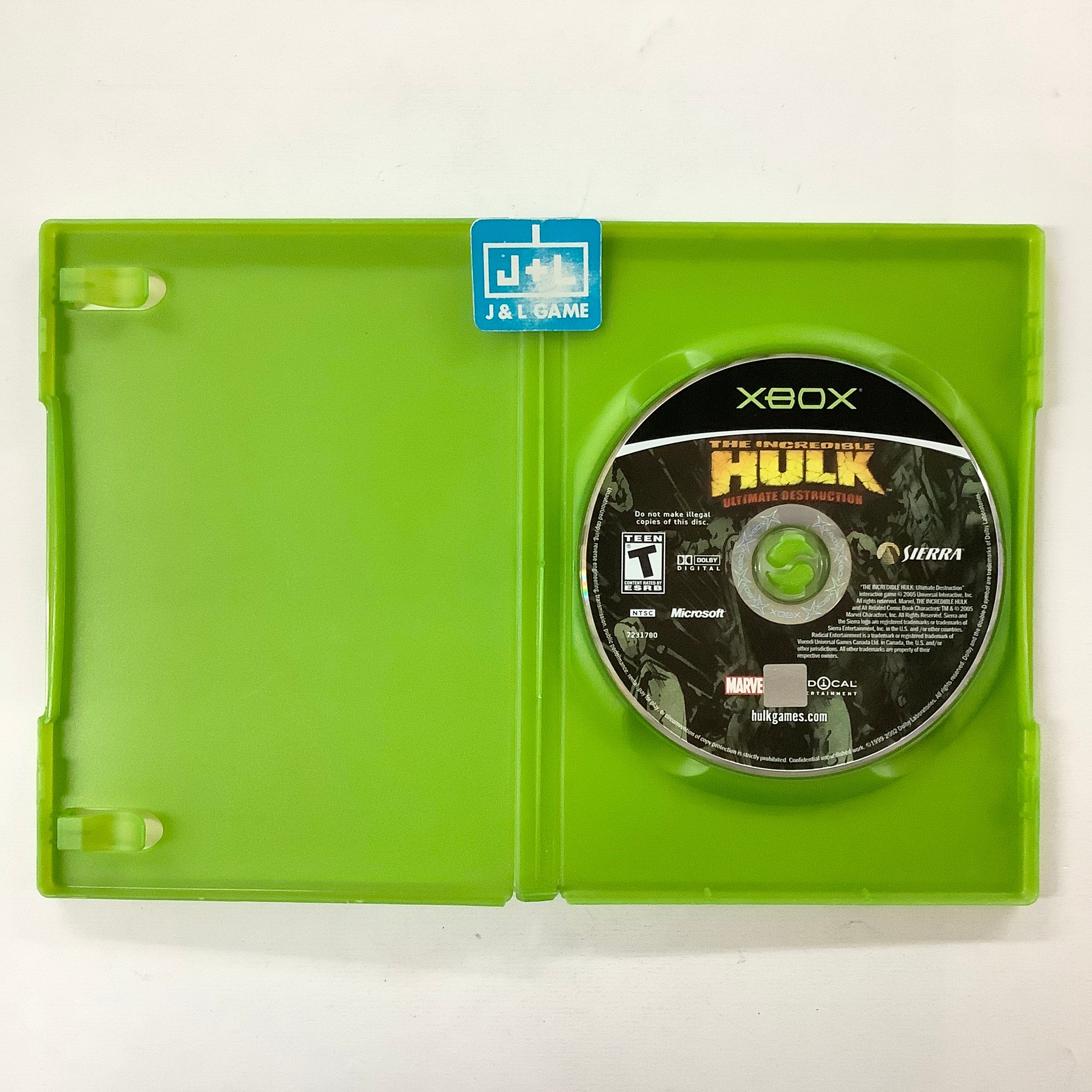 The Incredible Hulk: Ultimate Destruction - (XB) Xbox [Pre-Owned] Video Games VU Games   