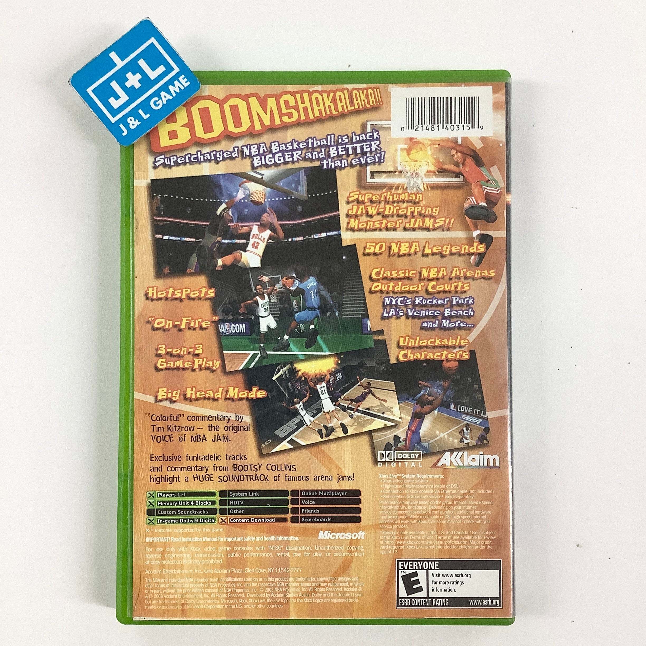 NBA Jam - (XB) Xbox [Pre-Owned] Video Games Acclaim