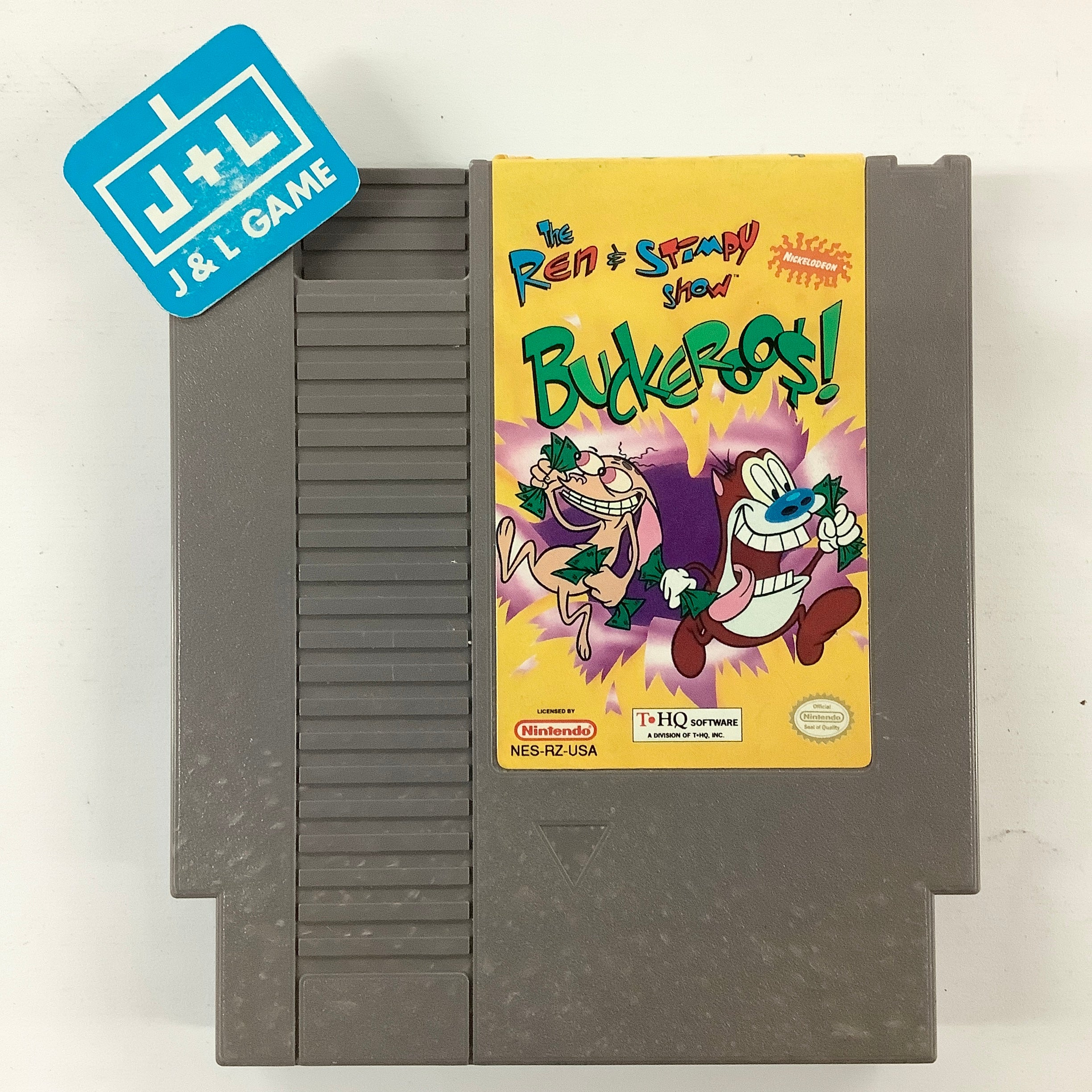 The Ren & Stimpy Show: Buckaroo$! - (NES) Nintendo Entertainment System [Pre-Owned] Video Games THQ   