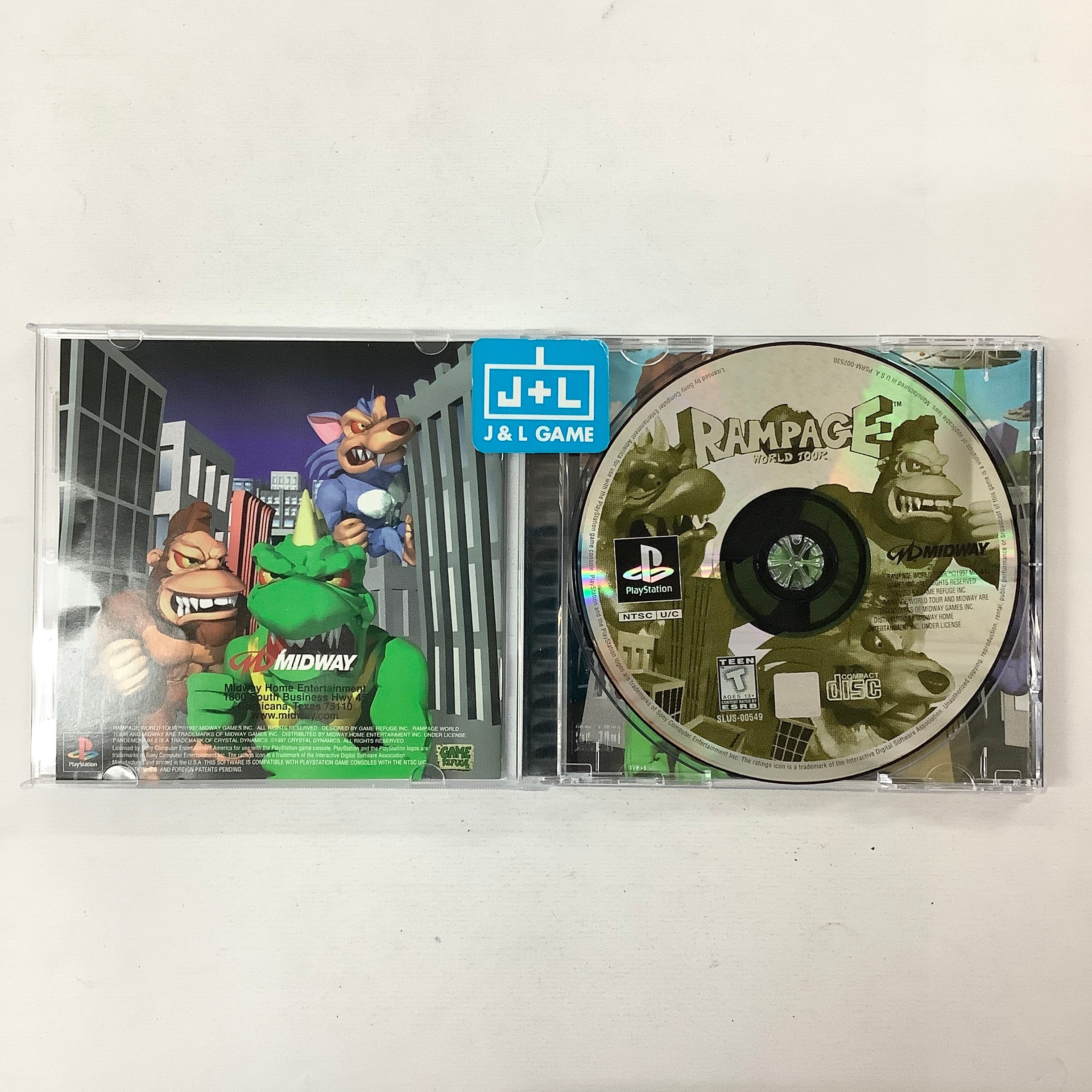 Rampage World Tour - (PS1) PlayStation 1 [Pre-Owned] Video Games Midway   