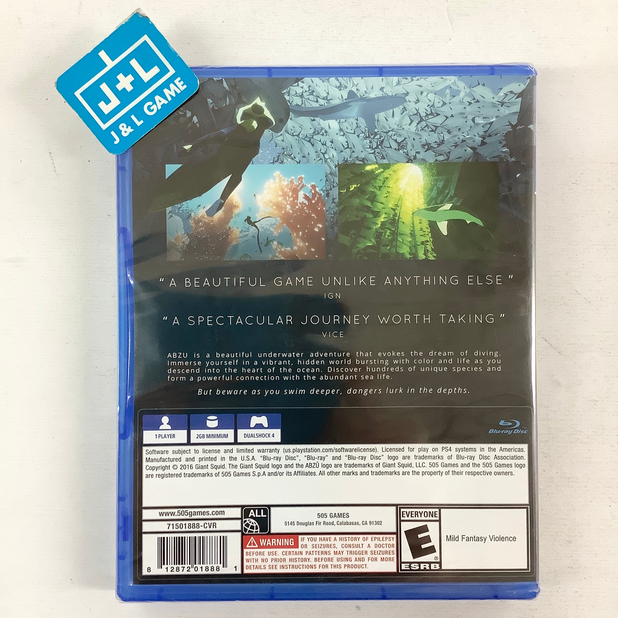 即日発送❤️ 新品未開封 ABZU PS4 (輸入版) ABZU - (PS4) PlayStation 4 | J&L Game