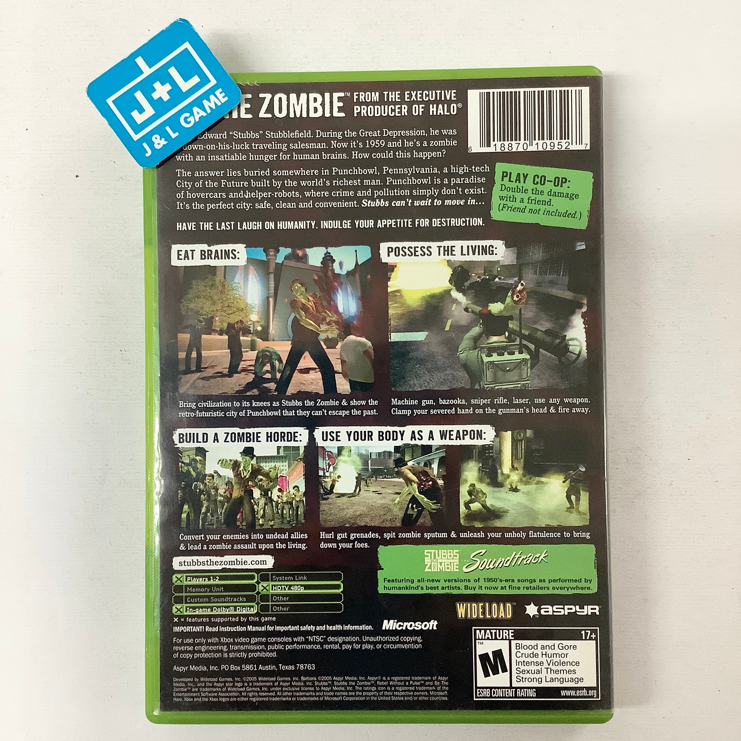 Stubbs the Zombie in Rebel Without a Pulse - (XB) Xbox [Pre-Owned