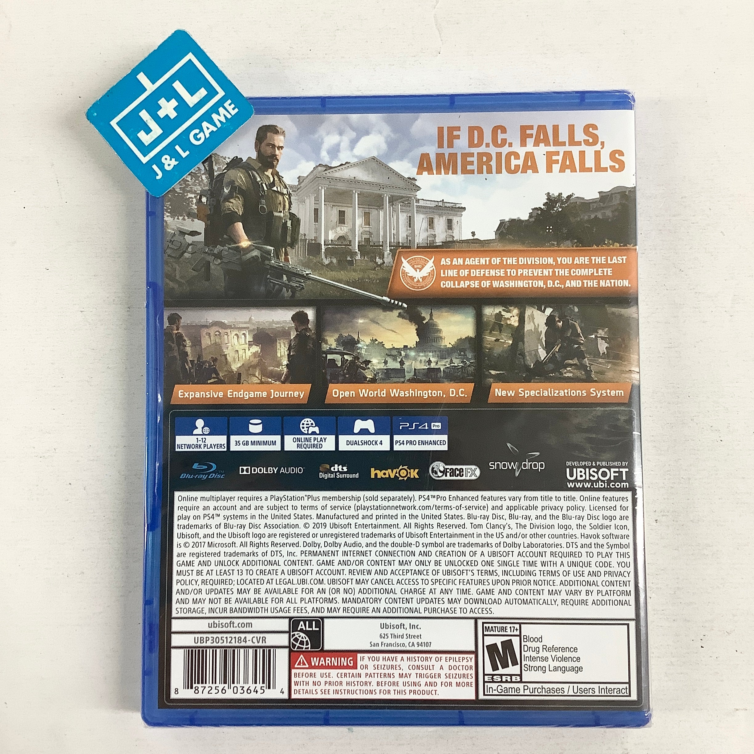 Tom Clancy's The Division 2 - (PS4) PlayStation 4 Video Games Ubisoft