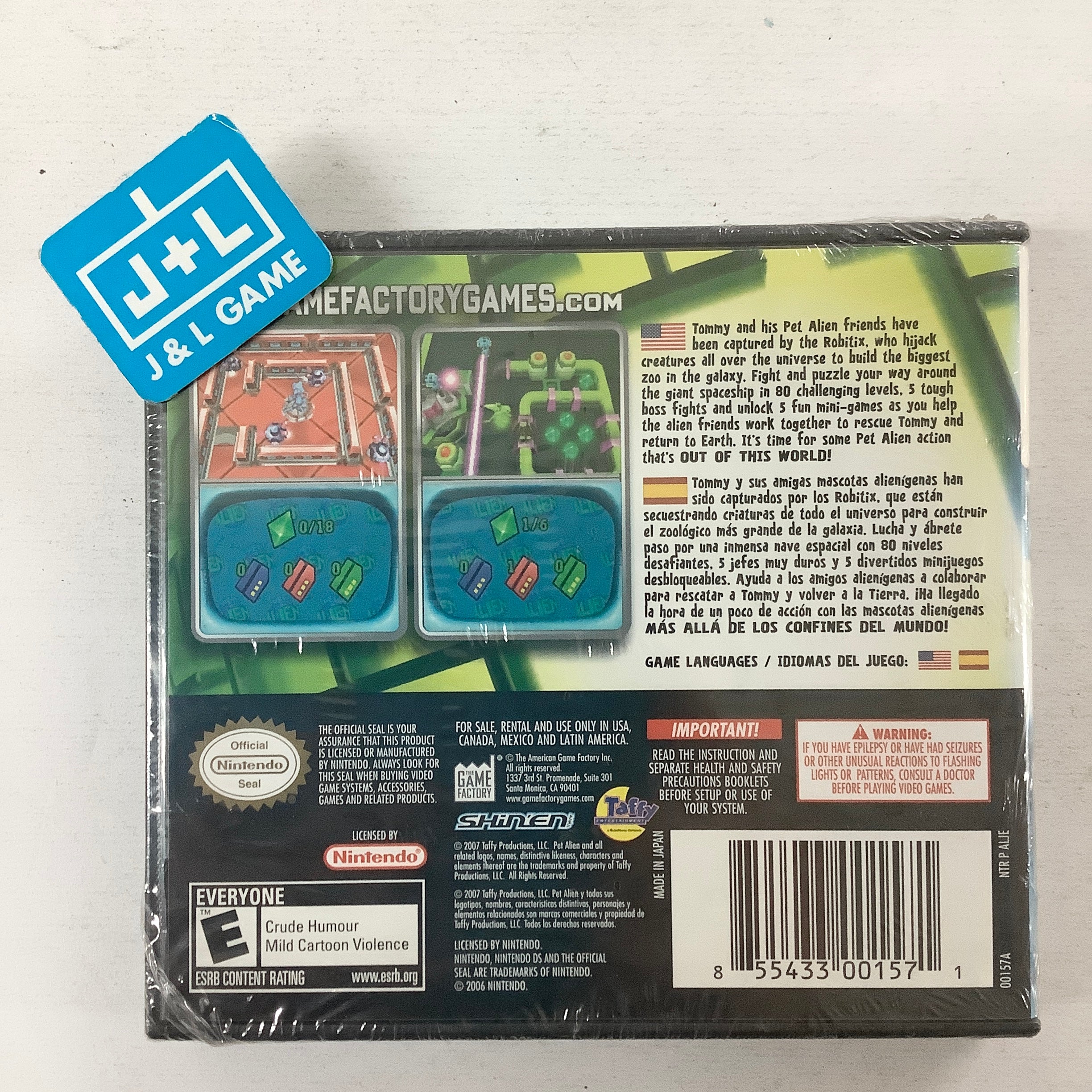 Pet Alien: An Intergalactic Puzzlepalooza - (NDS) Nintendo DS Video Games The Game Factory   