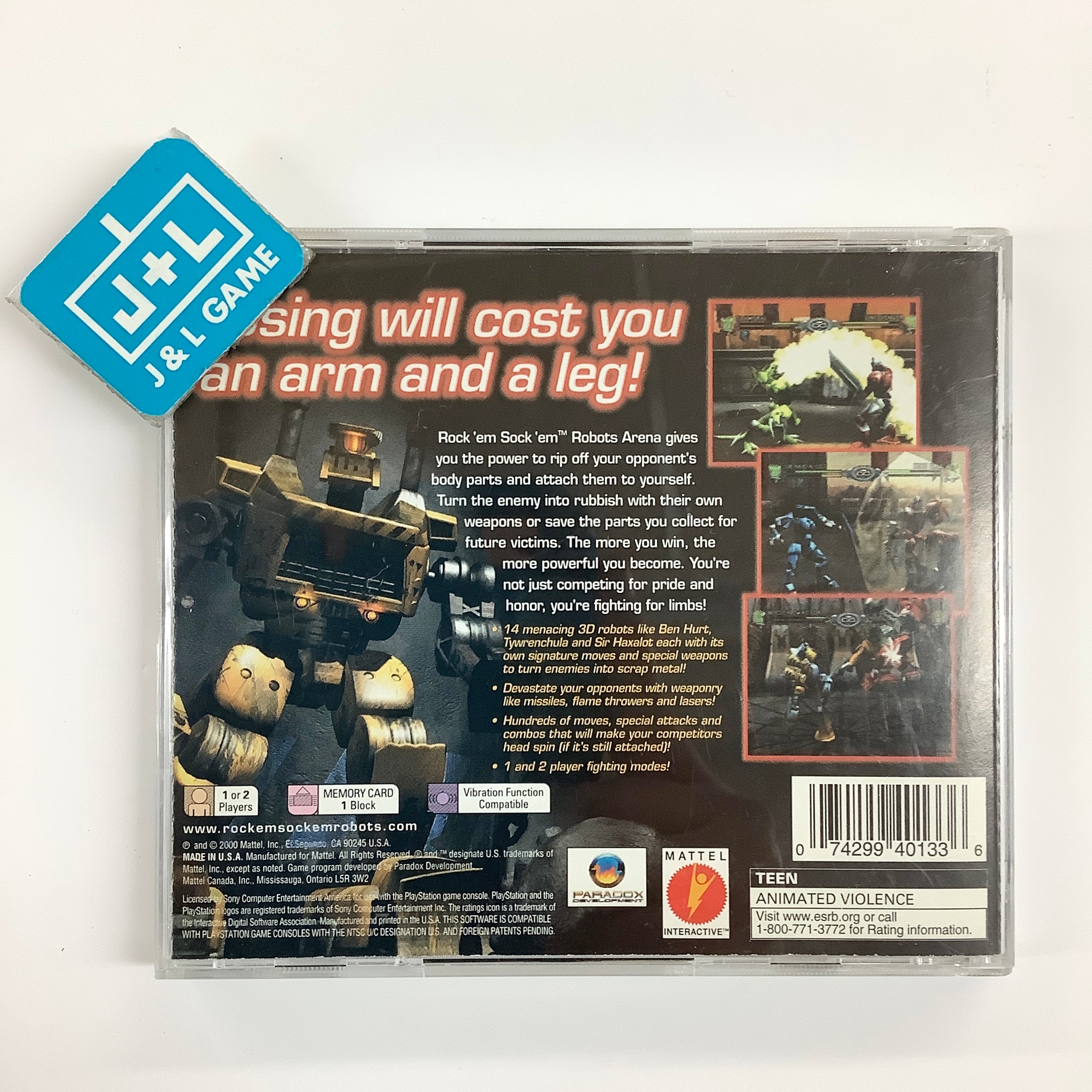 Rock 'Em Sock 'Em Robots Arena - (PS1) PlayStation 1 [Pre-Owned] Video Games Mattel