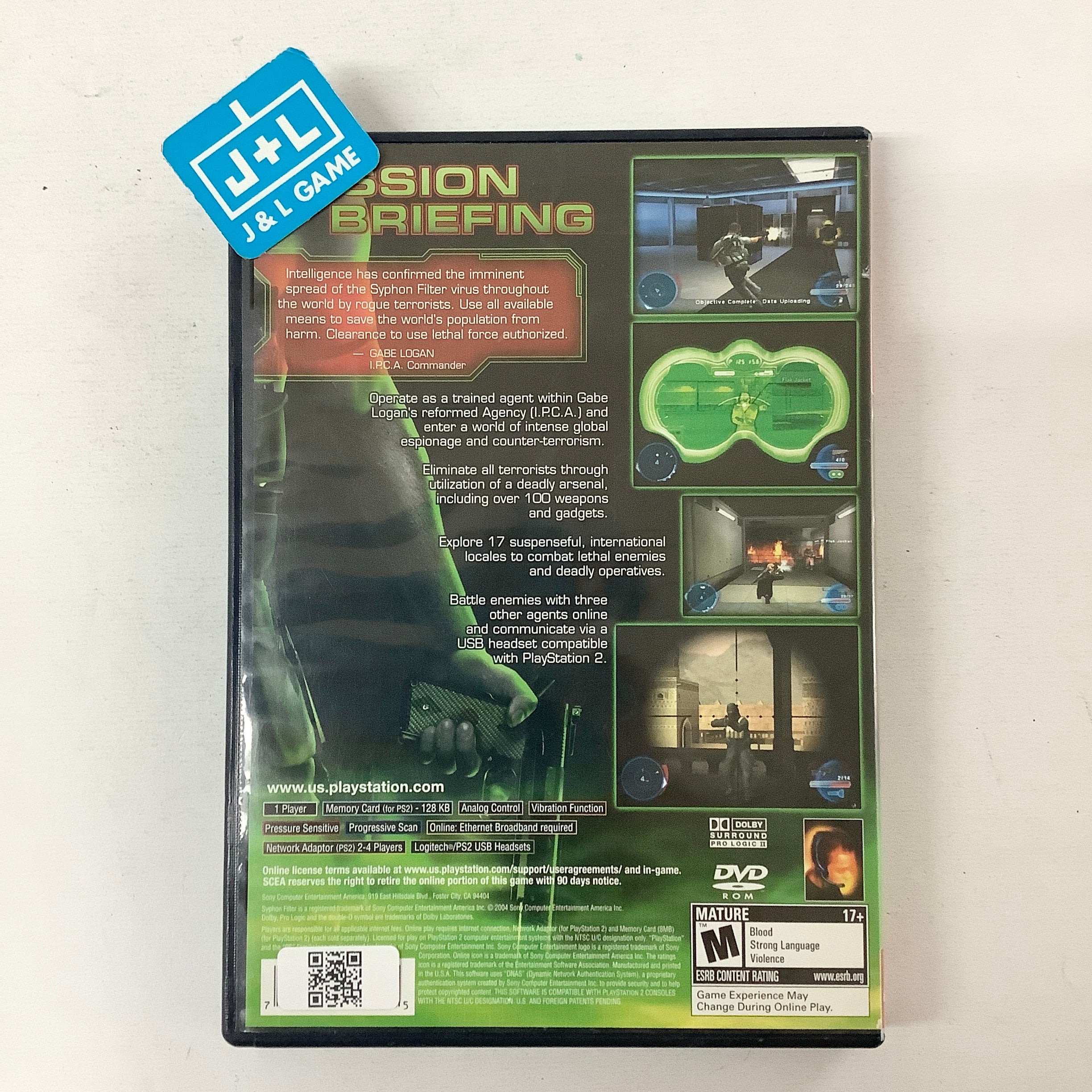Syphon Filter: The Omega Strain (Greatest Hits) - (PS2) PlayStation 2 [Pre-Owned] Video Games SCEA   