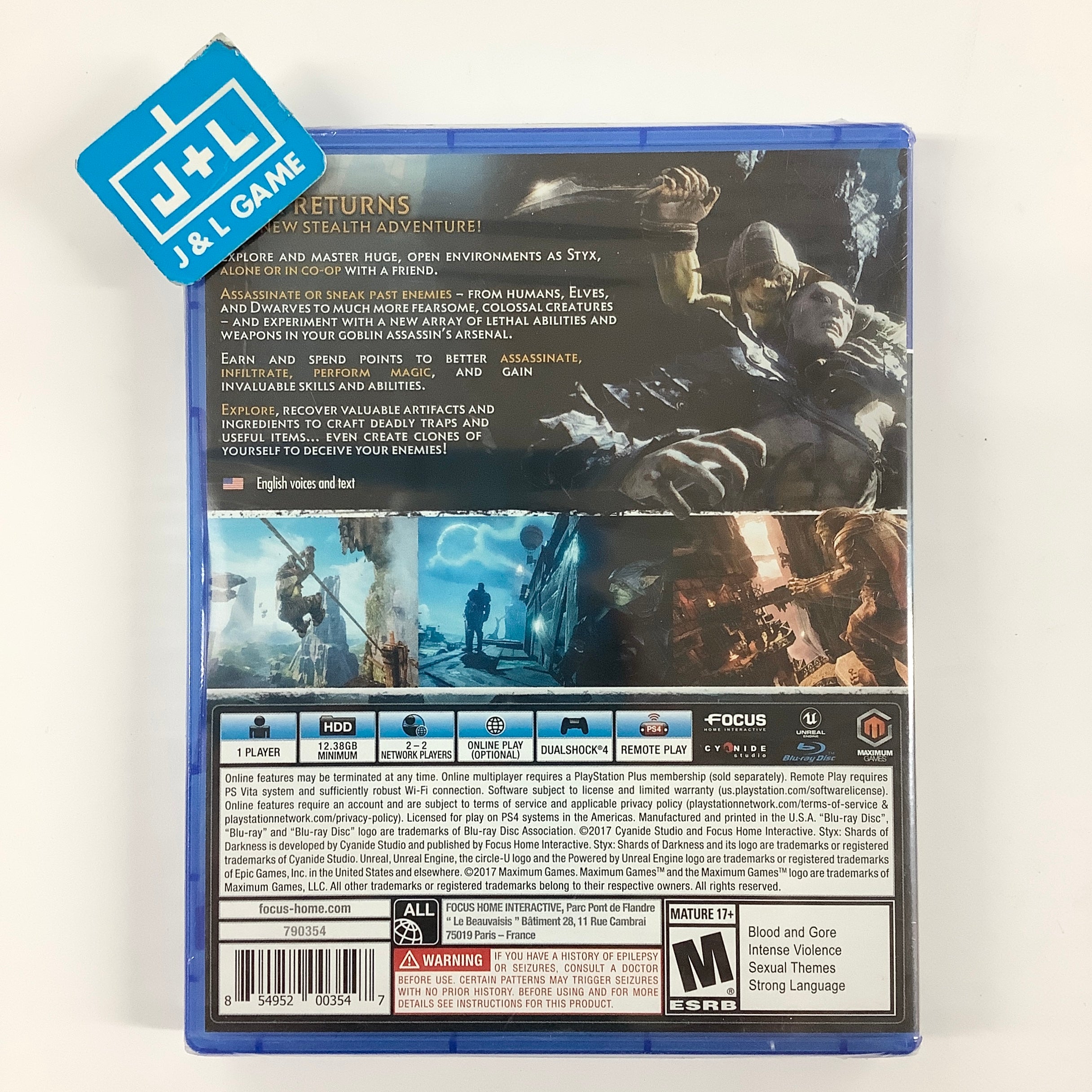 Styx: Shards of Darkness - (PS4) PlayStation 4 Video Games Focus Home Interactive