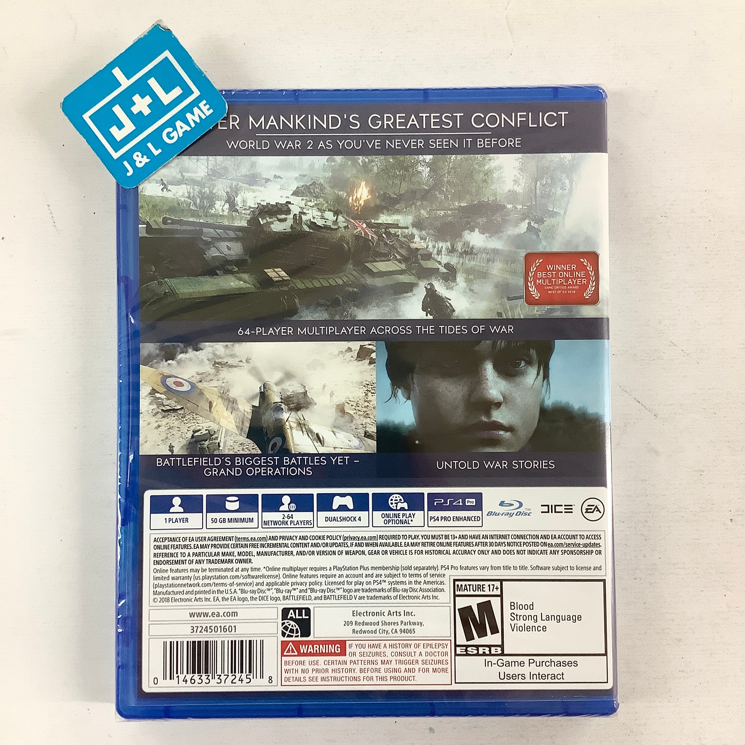 Battlefield V - (PS4) PlayStation 4 Video Games Electronic Arts