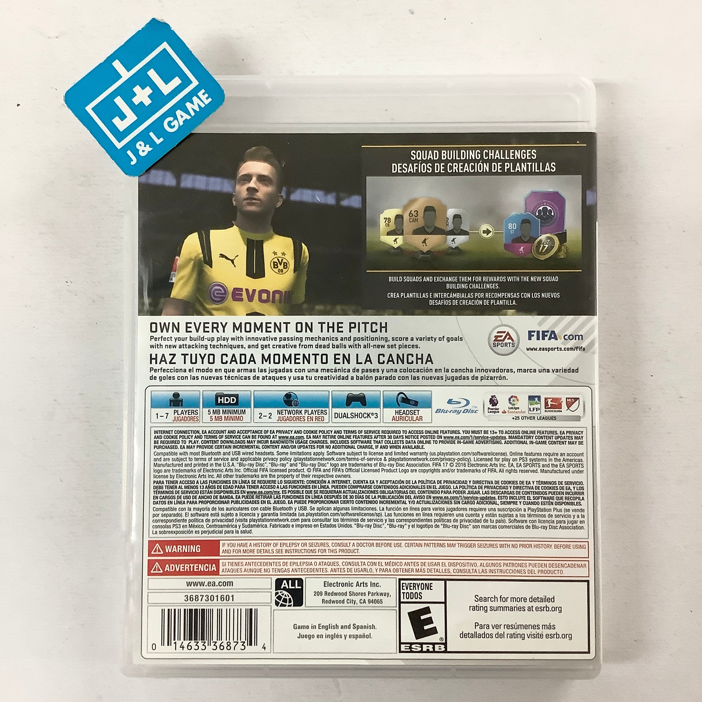 FIFA 17 - (PS3) PlayStation 3 [Pre-Owned] Video Games Electronic Arts   